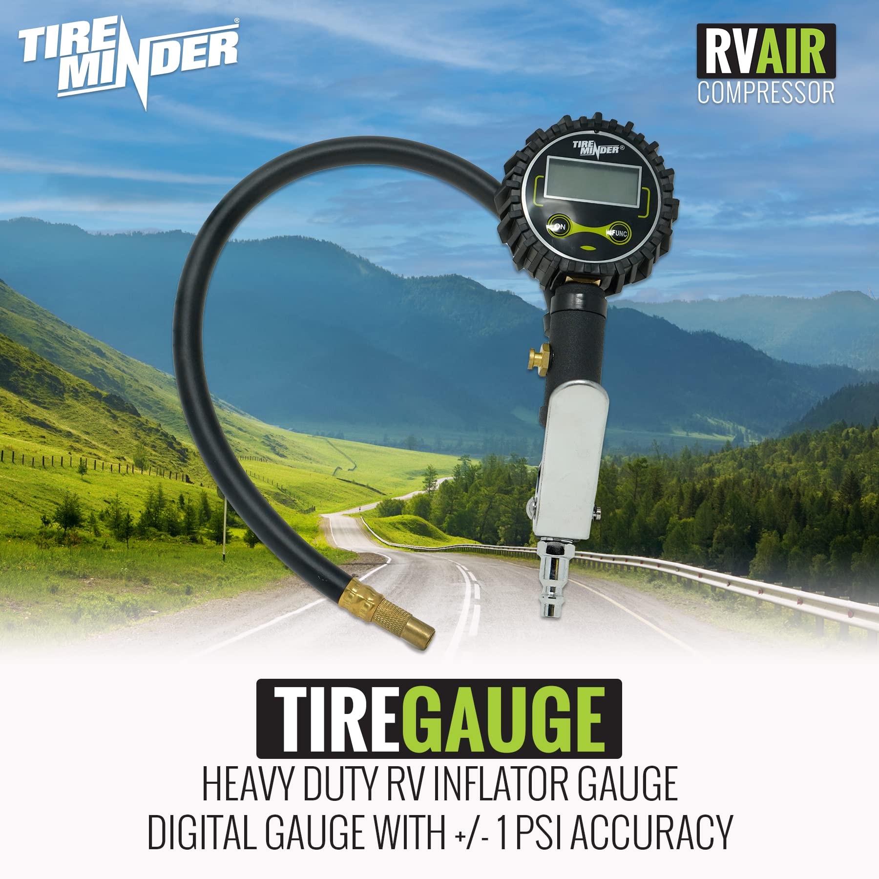Silver TireMinder RV AIR Compressor