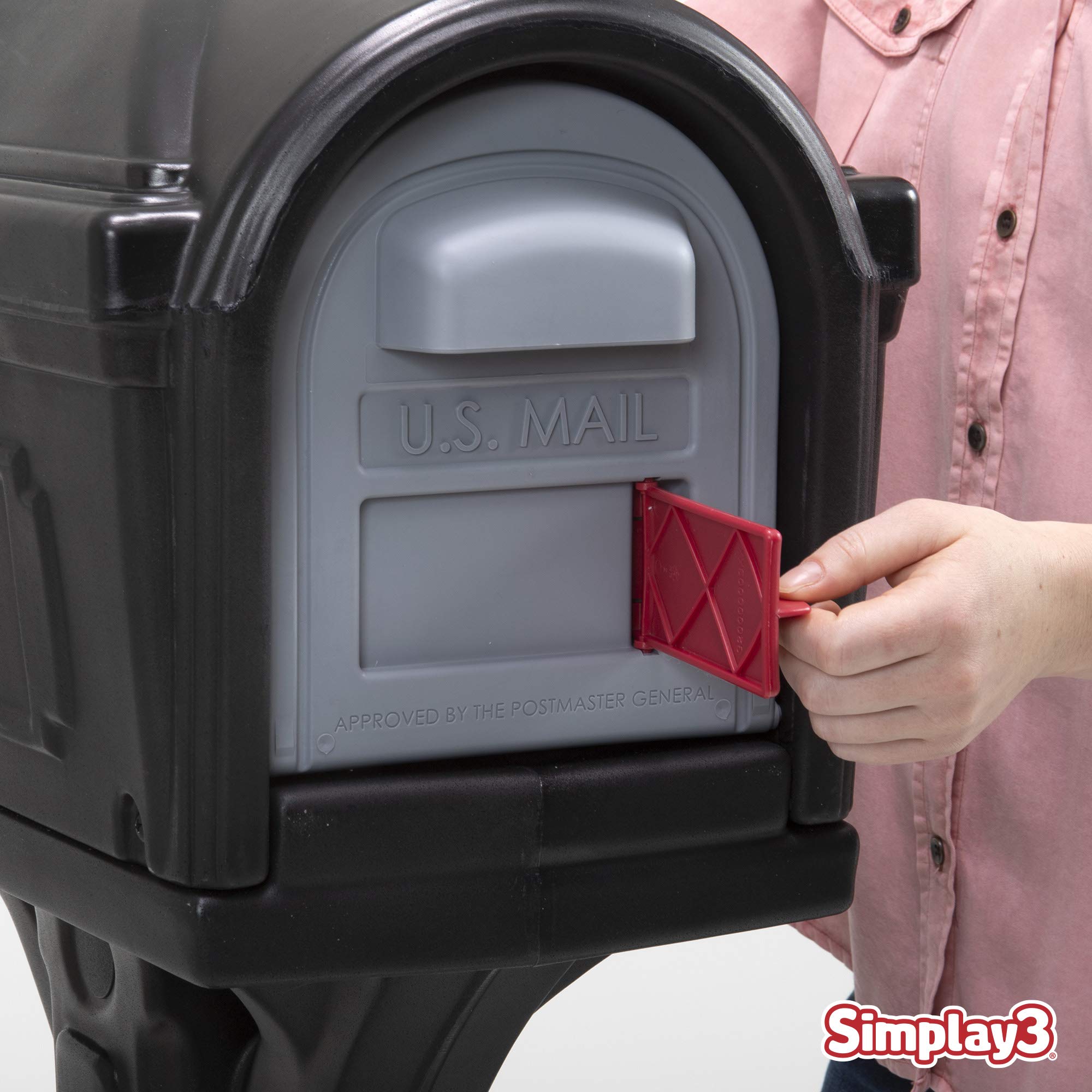 American Home Simplay3 42002R-04 Dig-Free Easy Up Classic Mailbox – Black