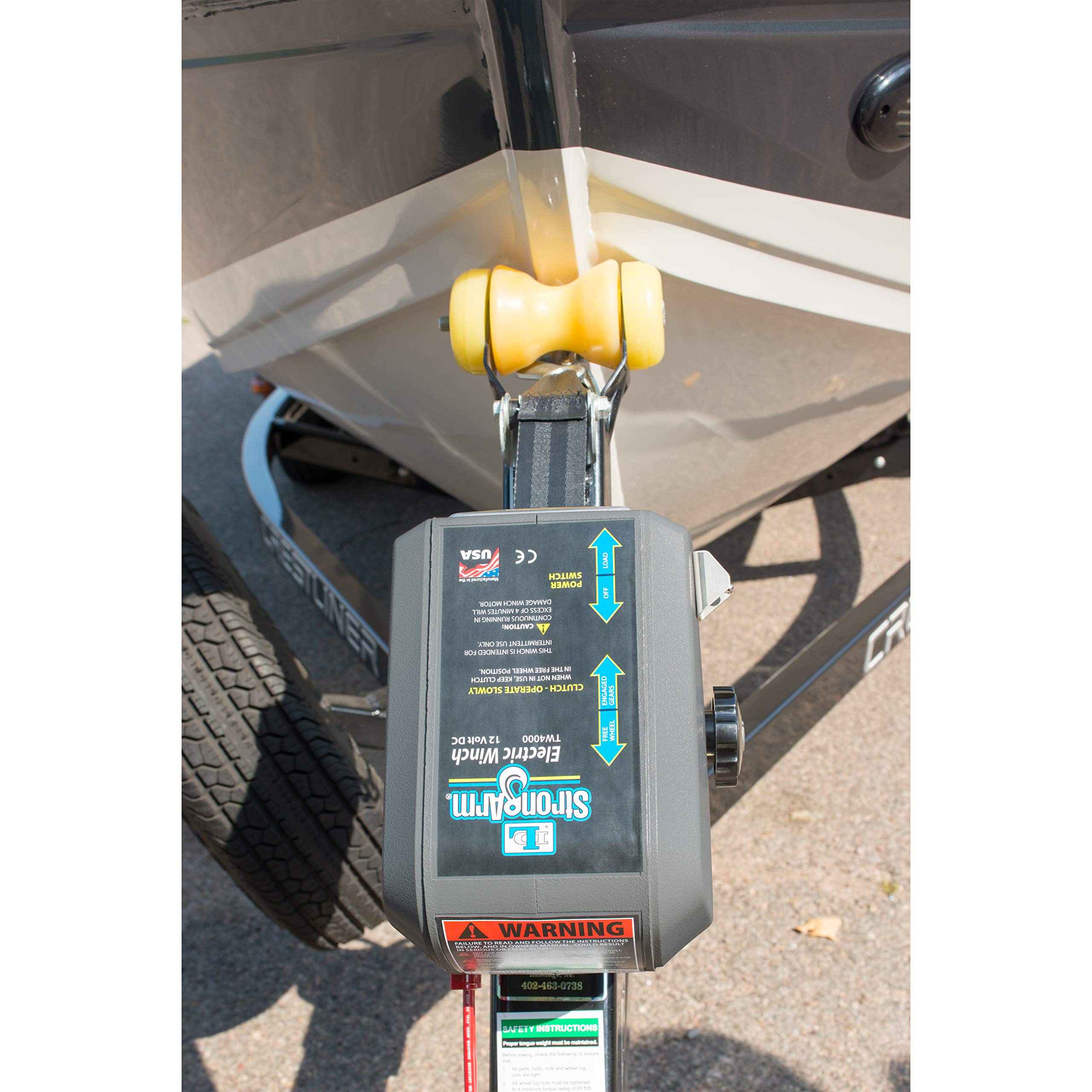 Electric Goldenrod Trailer Winch 1500LBS