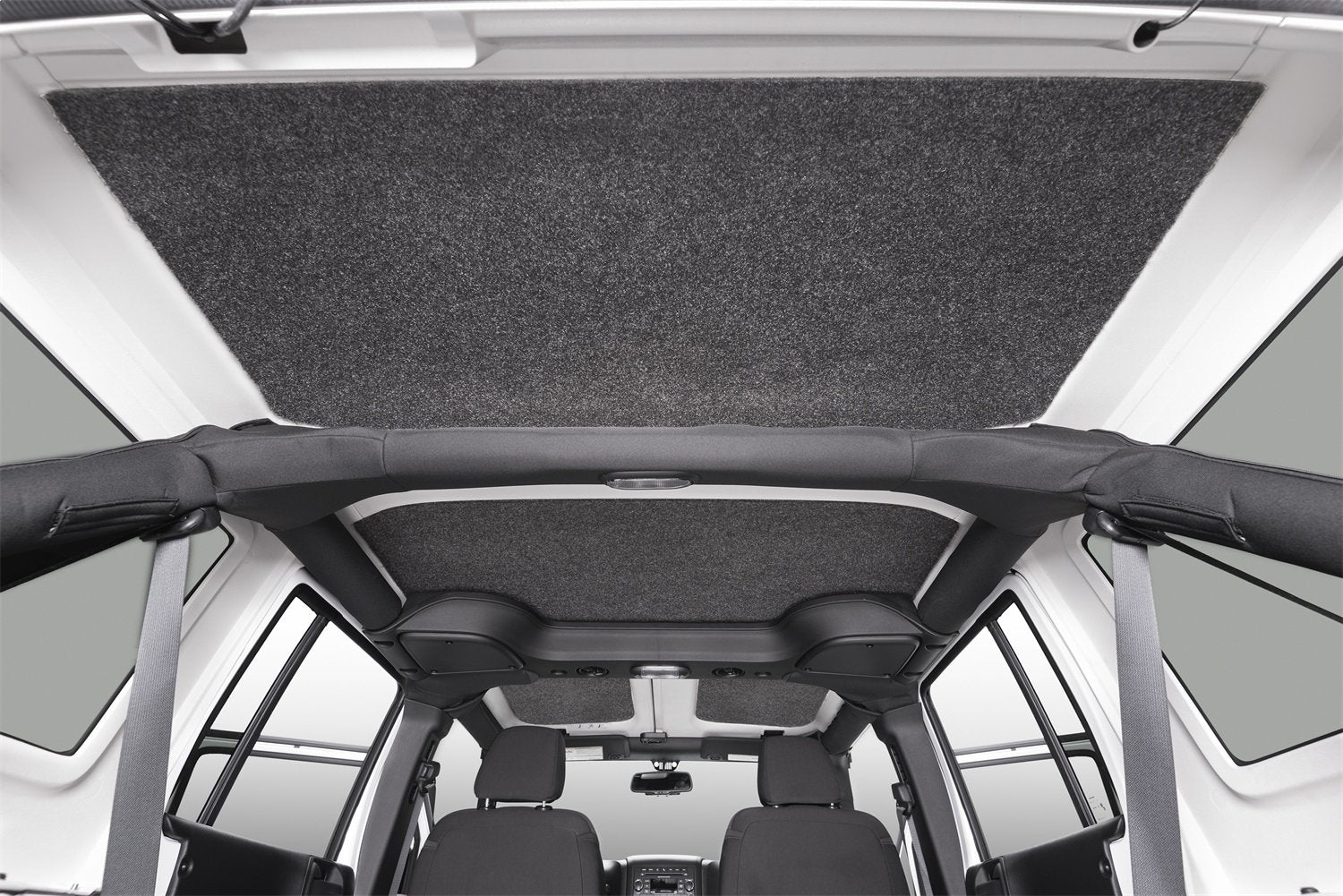 Jeep HeadLiner BedRug | Fits 2019 - 2026 Jeep JL 4-Dr, 4 pcs. | Charcoal Grey, HLJL184DRK