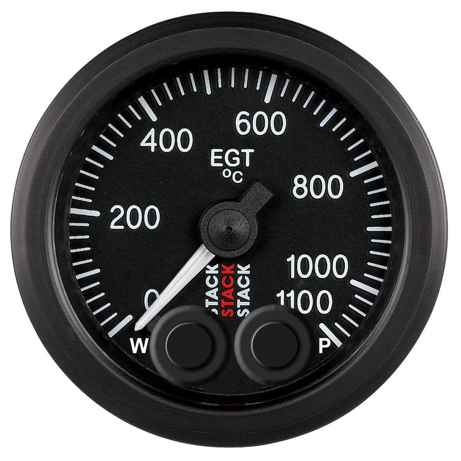 Stack Autometer 52mm 0-1100 Deg C Pro-Control Exhaust Gas Temp Gauge - Black