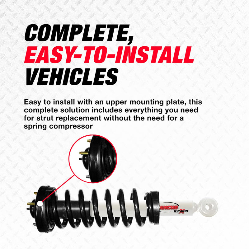 RS5000X Rancho Loaded RS551808 Suspension Strut and Coil Spring Assembly