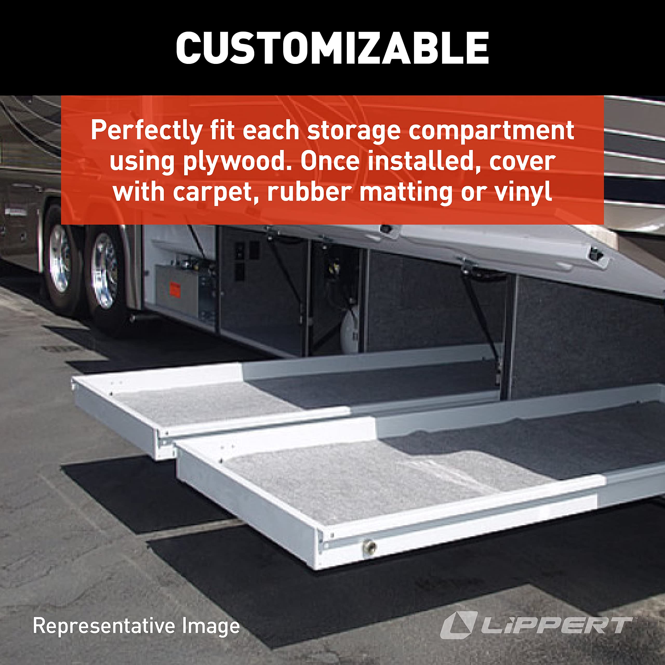 Cargo Tray Kwikee Trim Kit in RVs