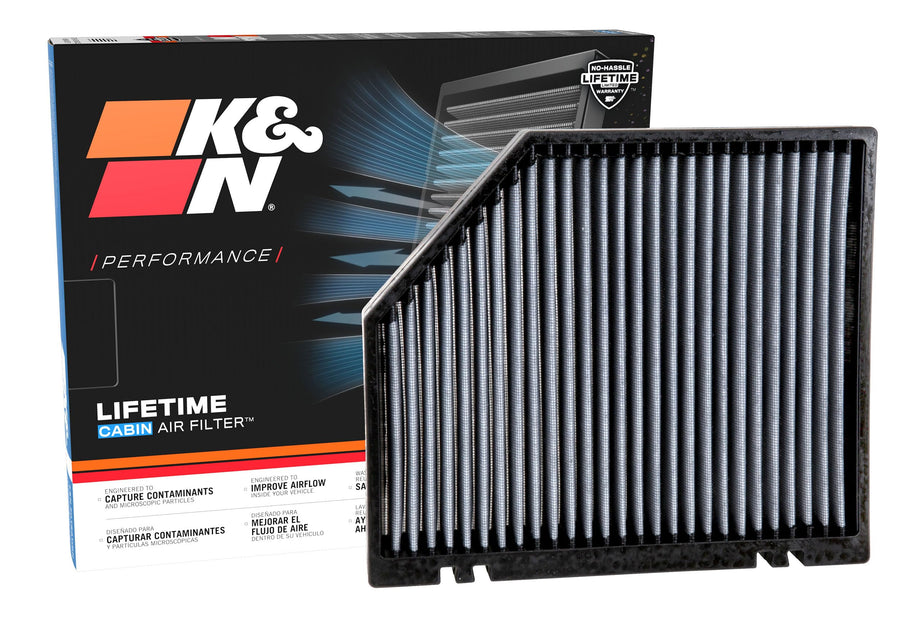 Cabin Air Filter K&N LIFETIME: Premium, Washable, Clean Air for your Cabin: Compatible with Select 2008-2020 Audi/Porsche (Macan, Q5, A4, A5, S4, S5) Vehicle Models, VF3009