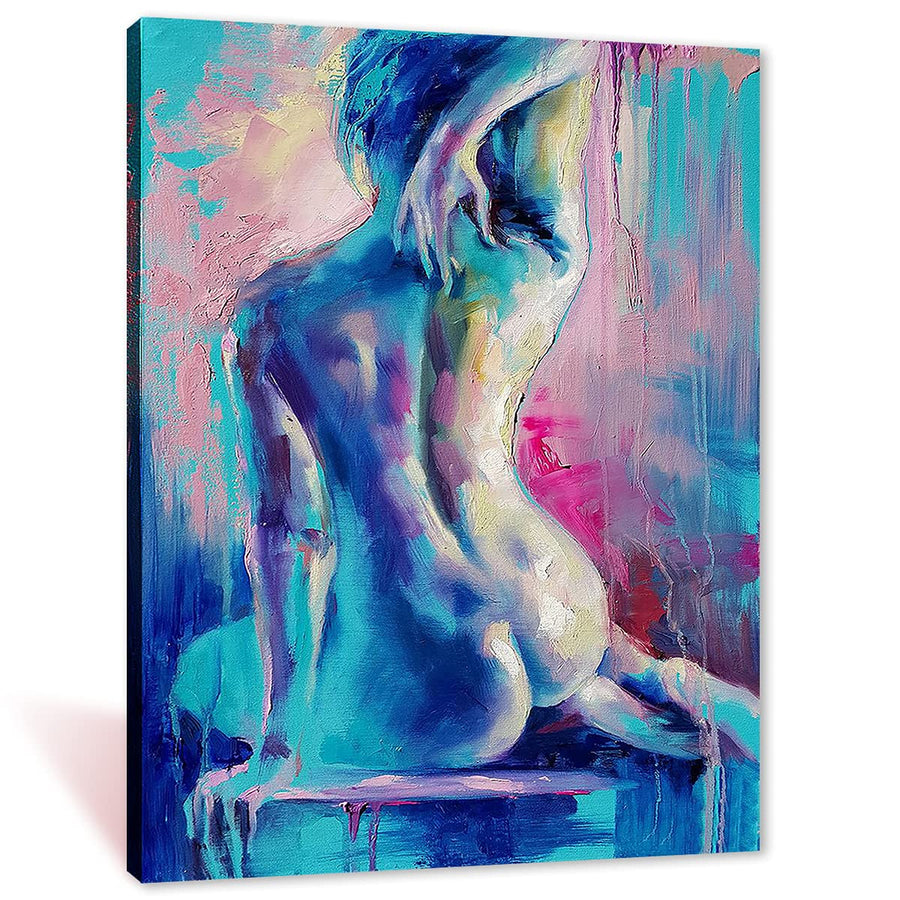 Art Female Figure Print Wall Canvas Printing Decoration Living Room Kitchen Bedroom (12x16in-unframed)