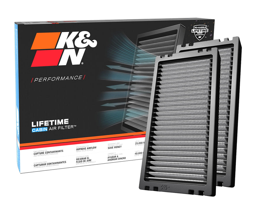 K&N LIFETIME Cabin Air Filter: Washable, Premium, Clean Air for your Cabin: Compatible with 2005-2021 Nissan: Frontier, Navara, NP300, NV1500, NV2500, NV3500, Pathfinder, Xterra, VF1001