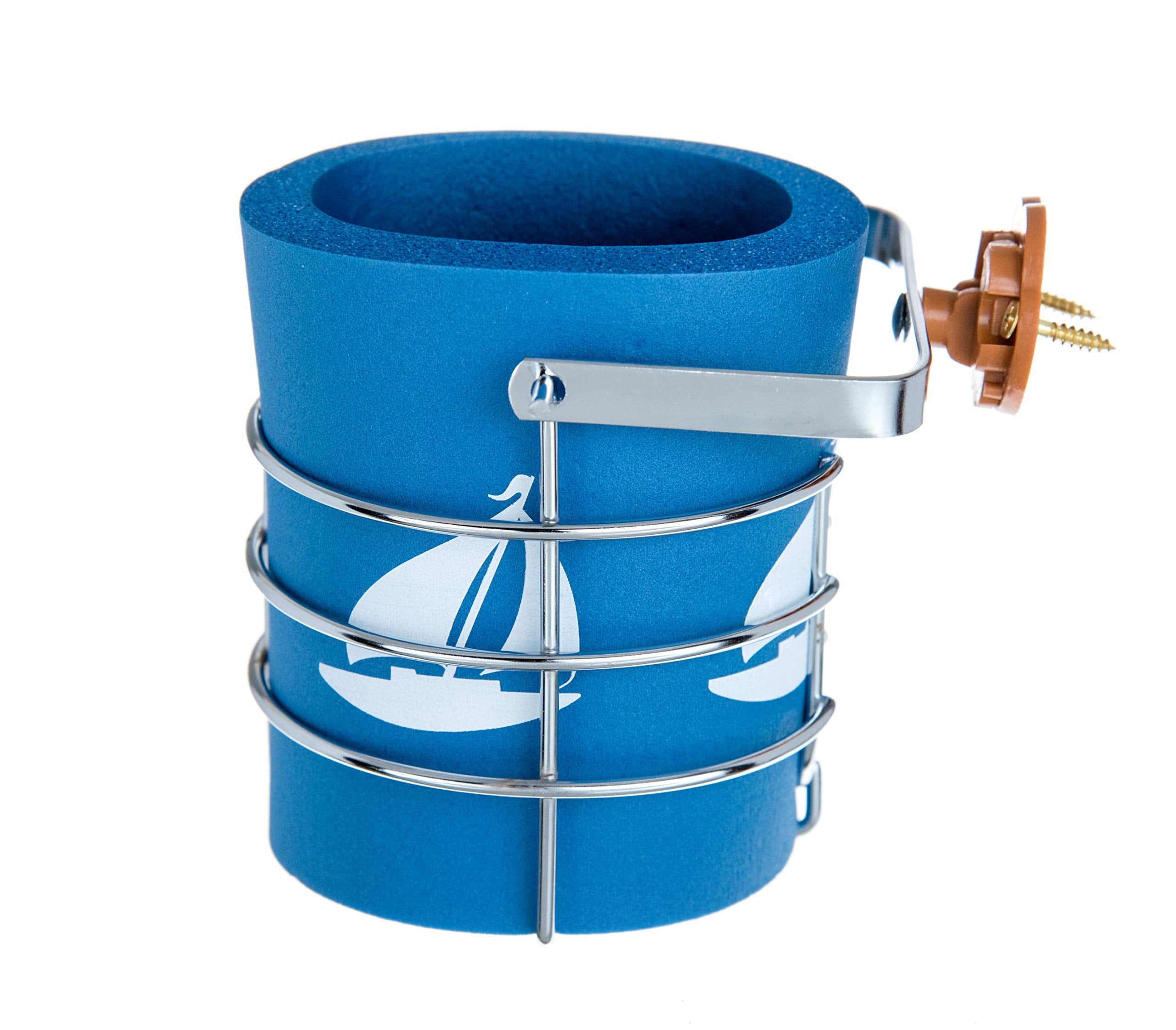 Chrome-Plated Steel attwood 11672-4 Gimbaled Mounted Mug Beverage Holder with Insulation