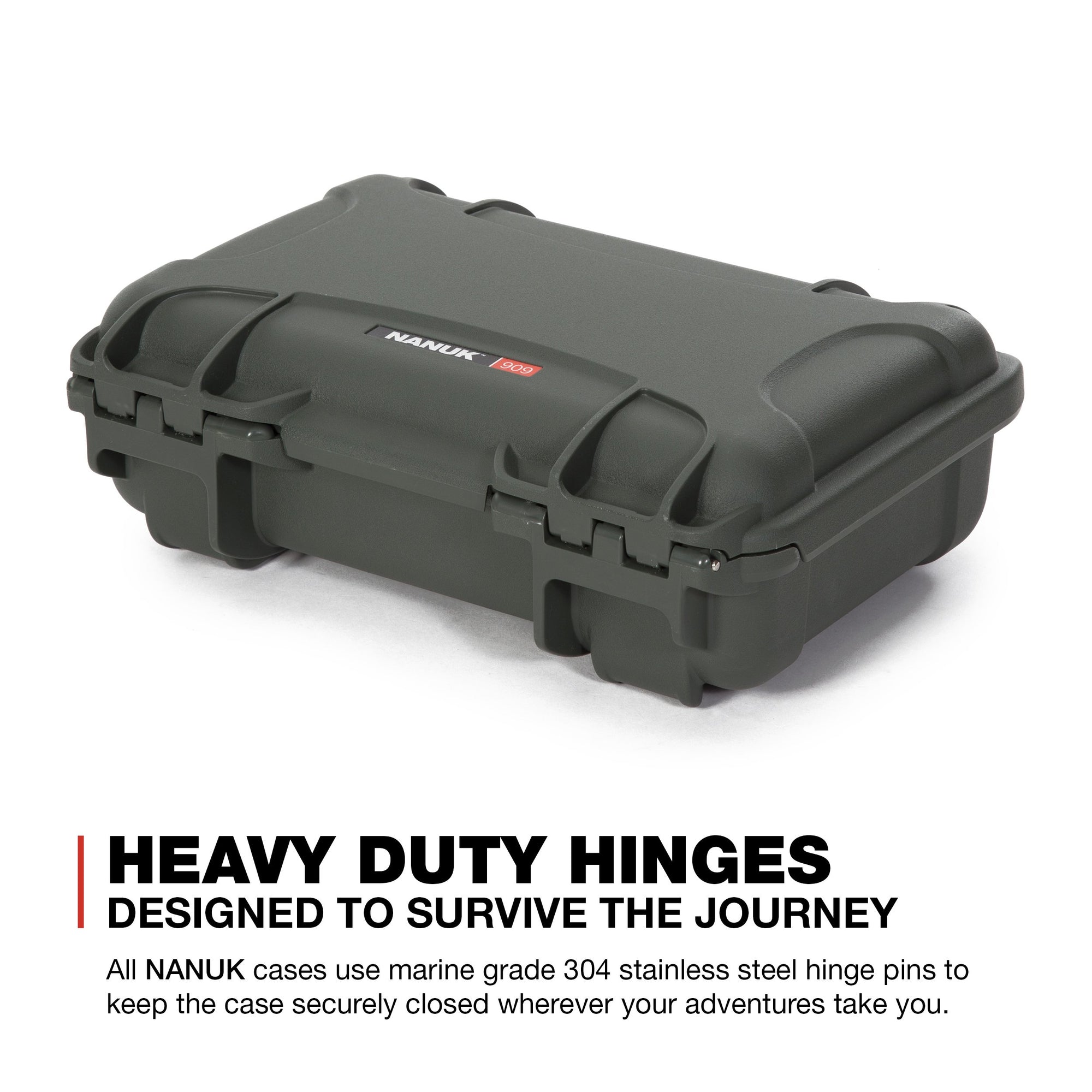 Waterproof Nanuk 909 Hard Case with Custom Insert for DJI Mini 3 and RC-N1 Remote - Olive (909S-080OL-0A0-C0598)