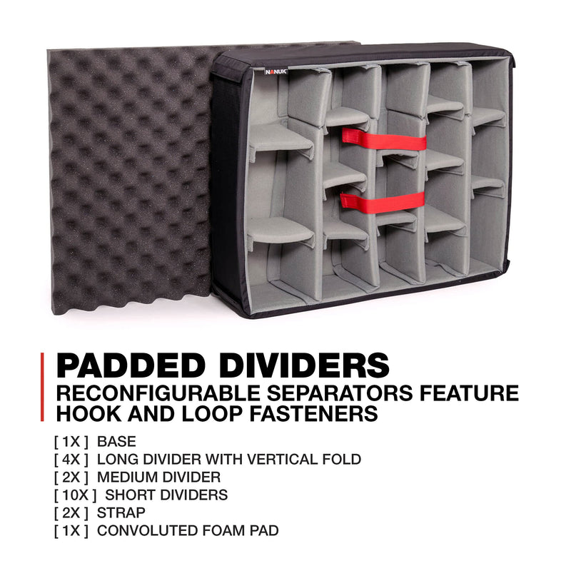 Waterproof Nanuk 945 Hard Case with Padded Dividers - Graphite