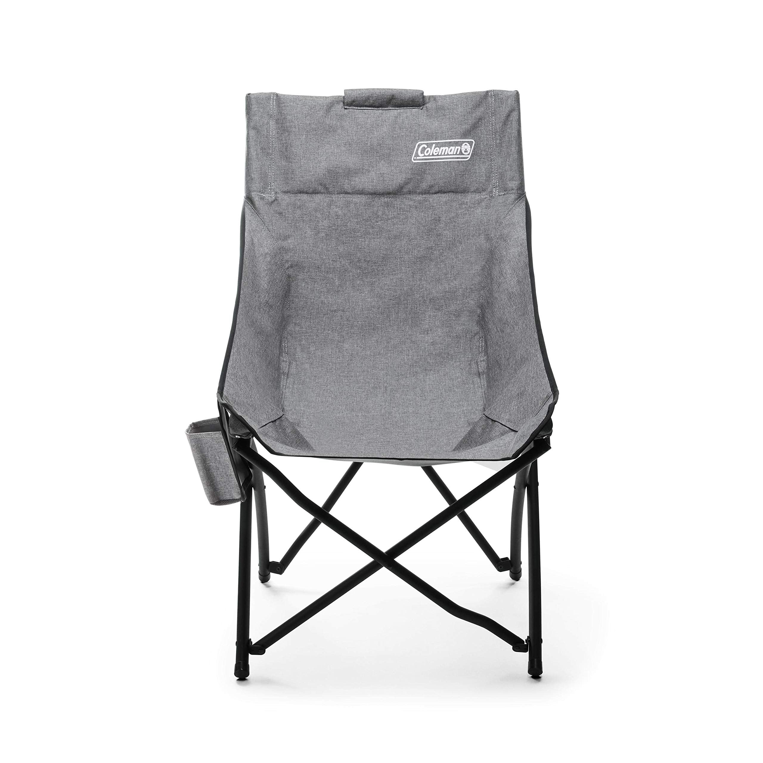 Coleman Outdoor Chairs Forester Series, Comfortable Camping Seats with Cupholder & Carry Bag, Supports up to 250lbs, Great for Backyard, Patio, Deck, Campsite, Tailgate, Sidelines