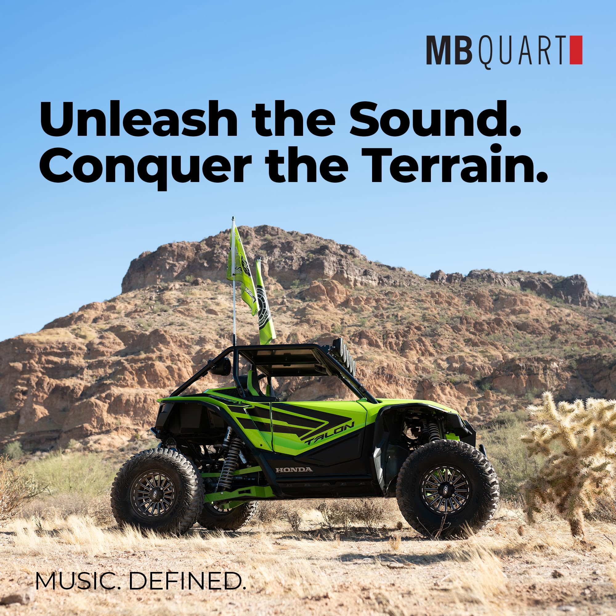 Polaris Ranger 1000/XP MB Quart Dash Kit GMR7V1 - Easy Installation, High-Impact Panel, Wiring Harness, and Included 10 Inch Radio Antenna