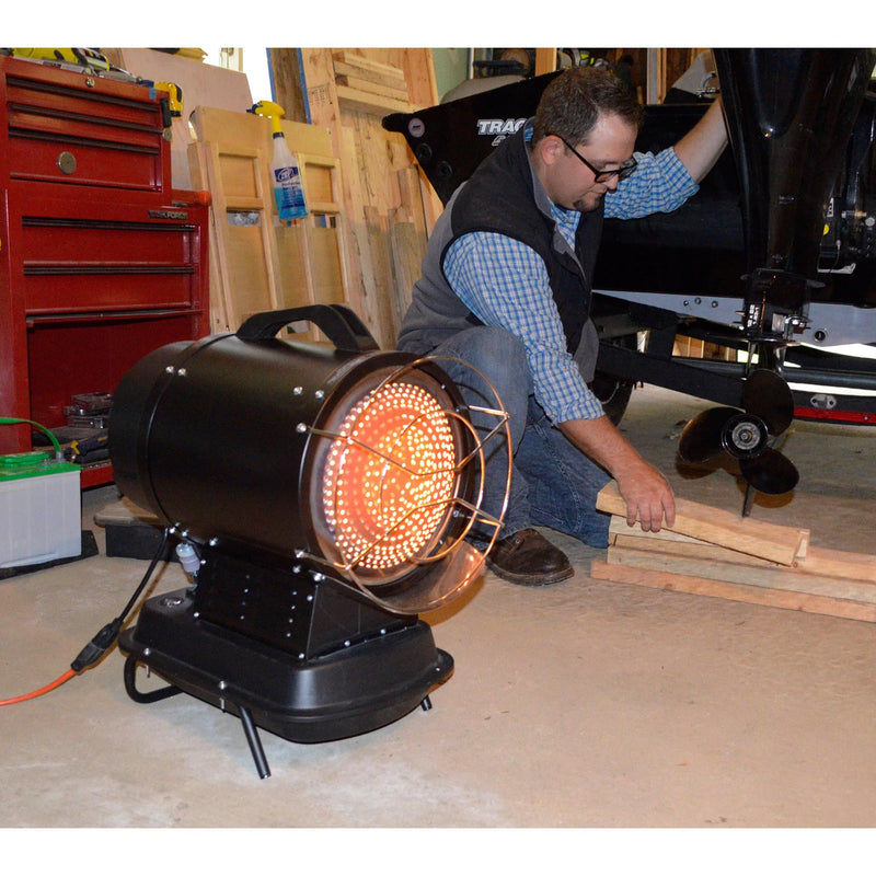Mr. Heater 70,000 BTU MH70KTFR Portable Kerosene Radiant Heater with Quiet Burner Technology for Jobsites, Workshops, Or Large Outdoor Areas