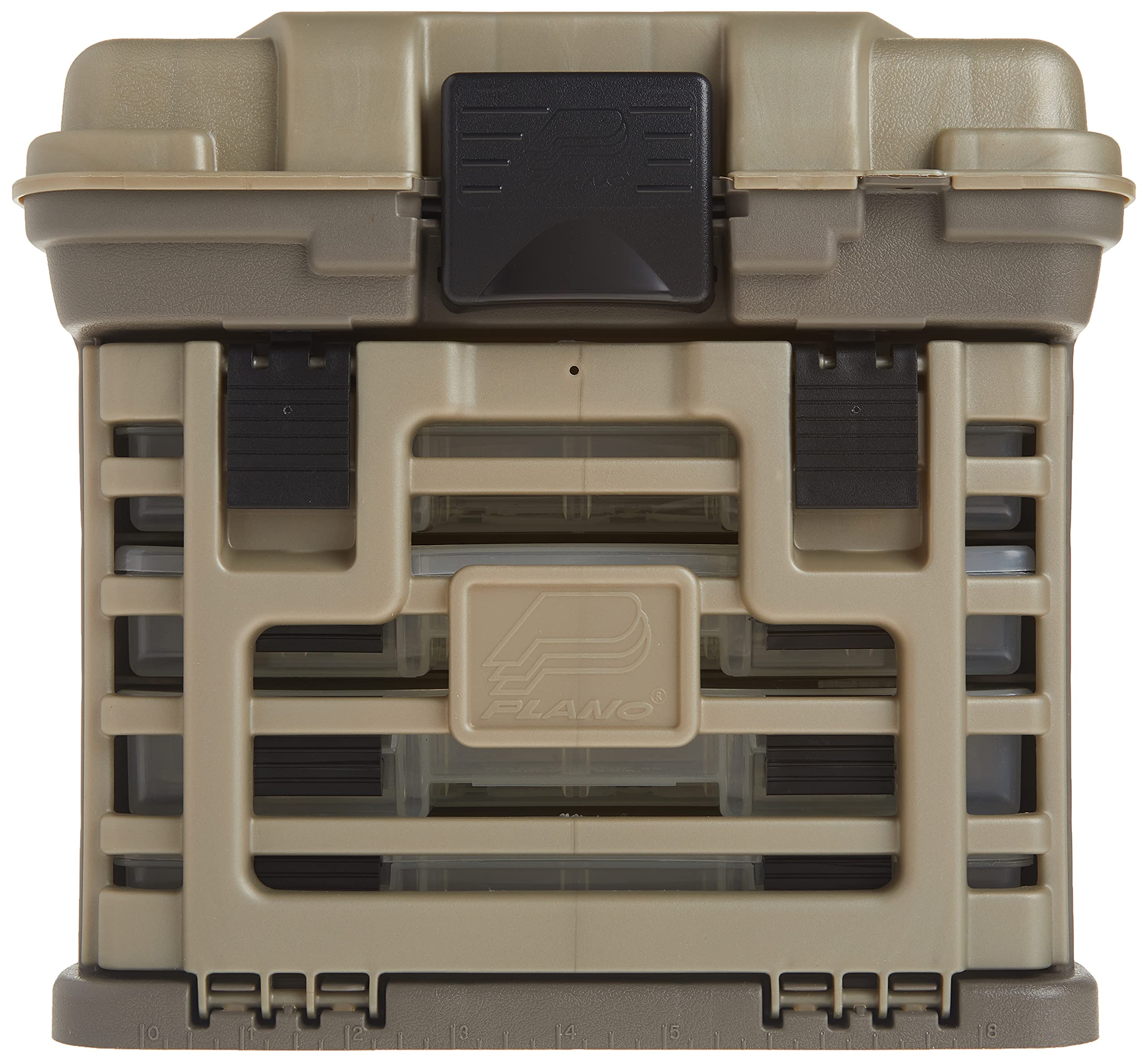 Plano Molding Stow N' Go Pro Rack with 4 #23500s Prolatch Organizers, Graphite Gray, Sandstone
