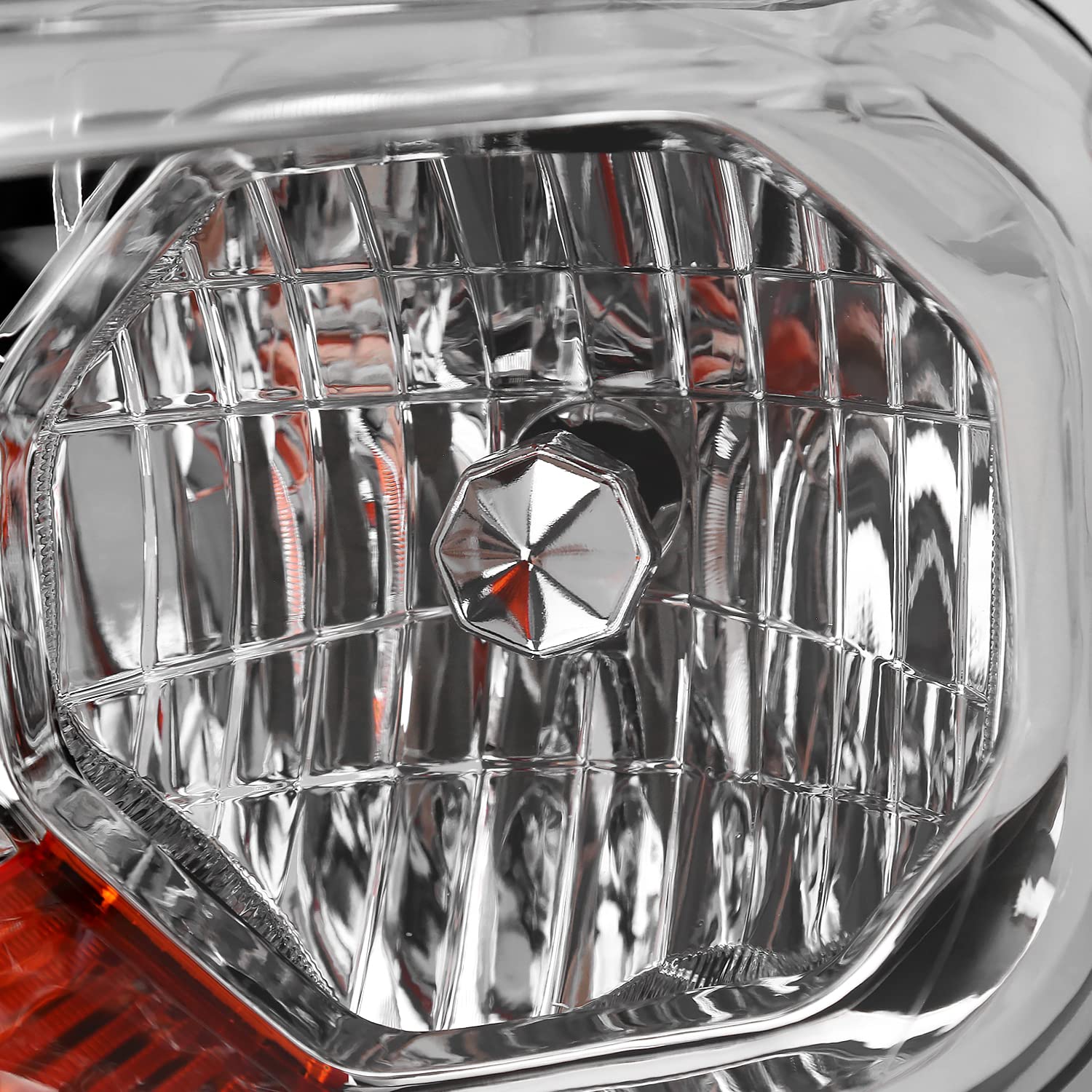 Chrome Headlights SPEC-D TUNING Compatible with 2019-2022 Ford Ranger XL/XLT, Left + Right Pair Headlamps Assembly