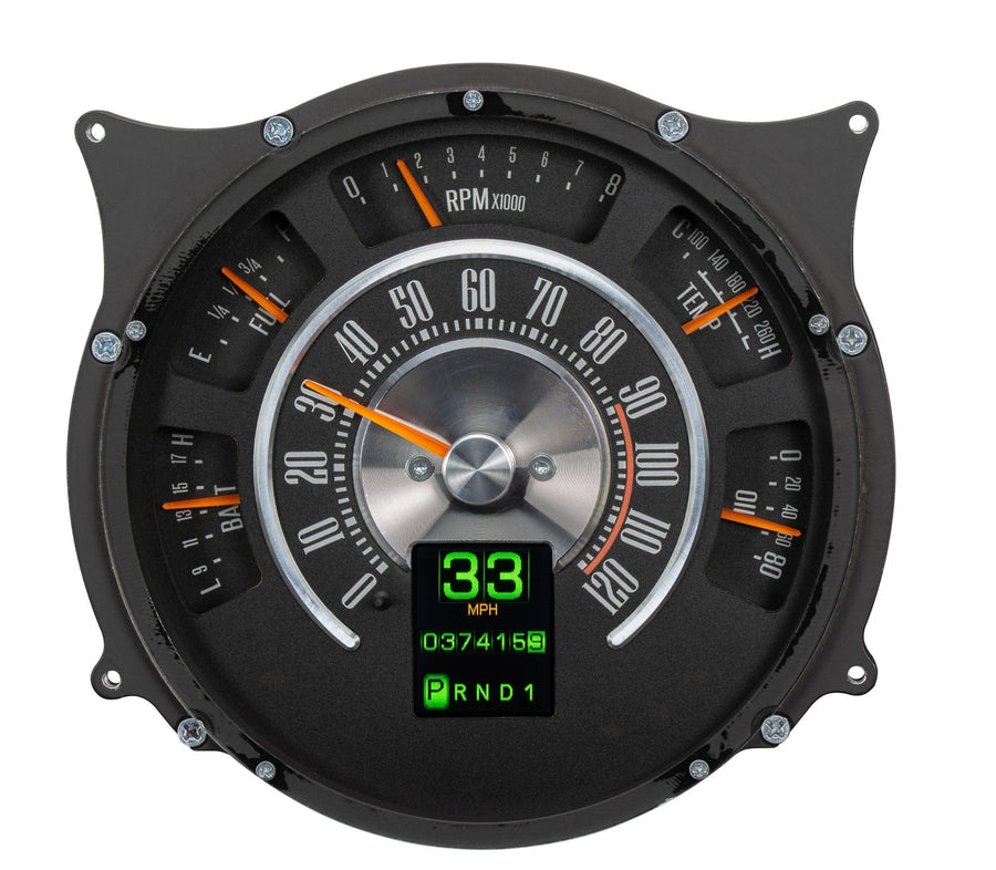 Dakota Digital Compatible with 1961-66 Ford Pickup Truck RTX-66F-BRO-X and 1966-77 Bronco Retrotech Gauge Instrument System
