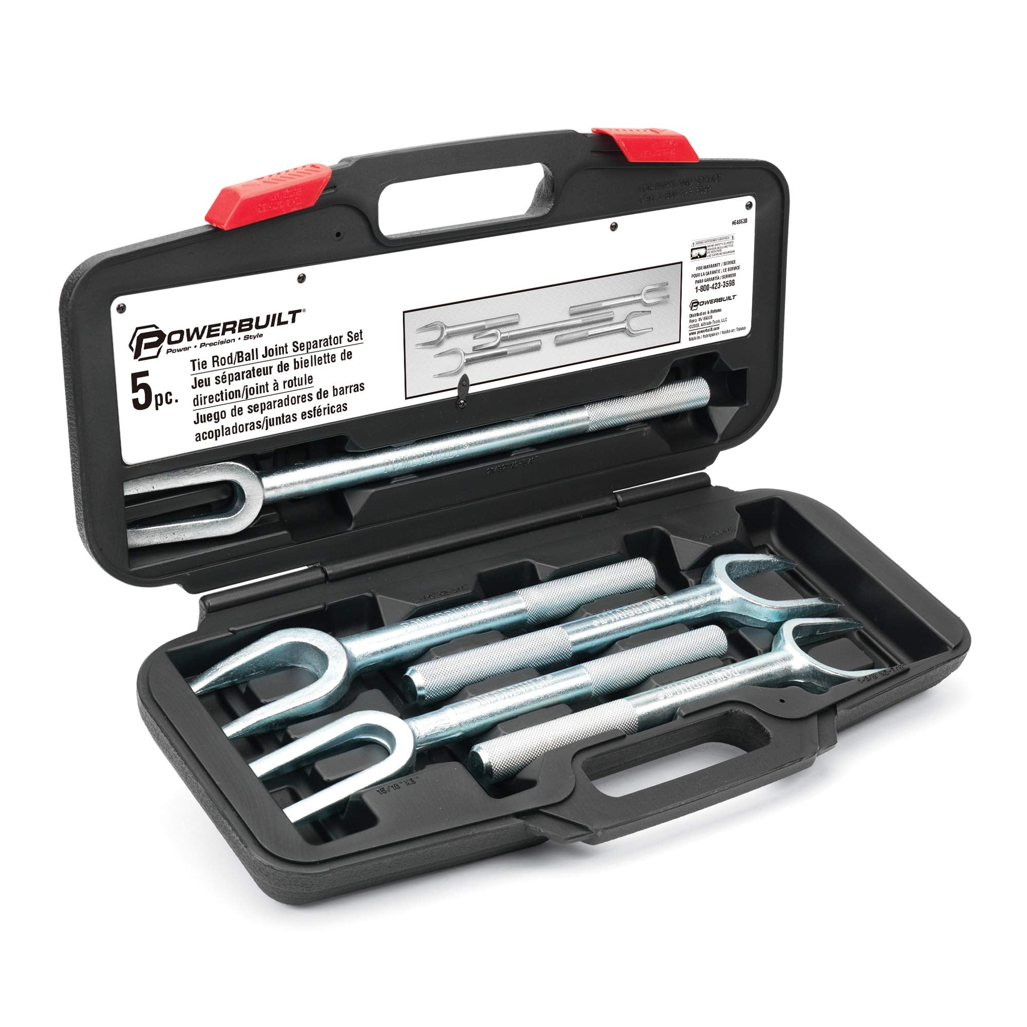Powerbuilt Tie Rod and Ball Joint Separator Kit, Pitman Arms, Ford and GM Vehicles, Light Duty Pickup Trucks - 648630