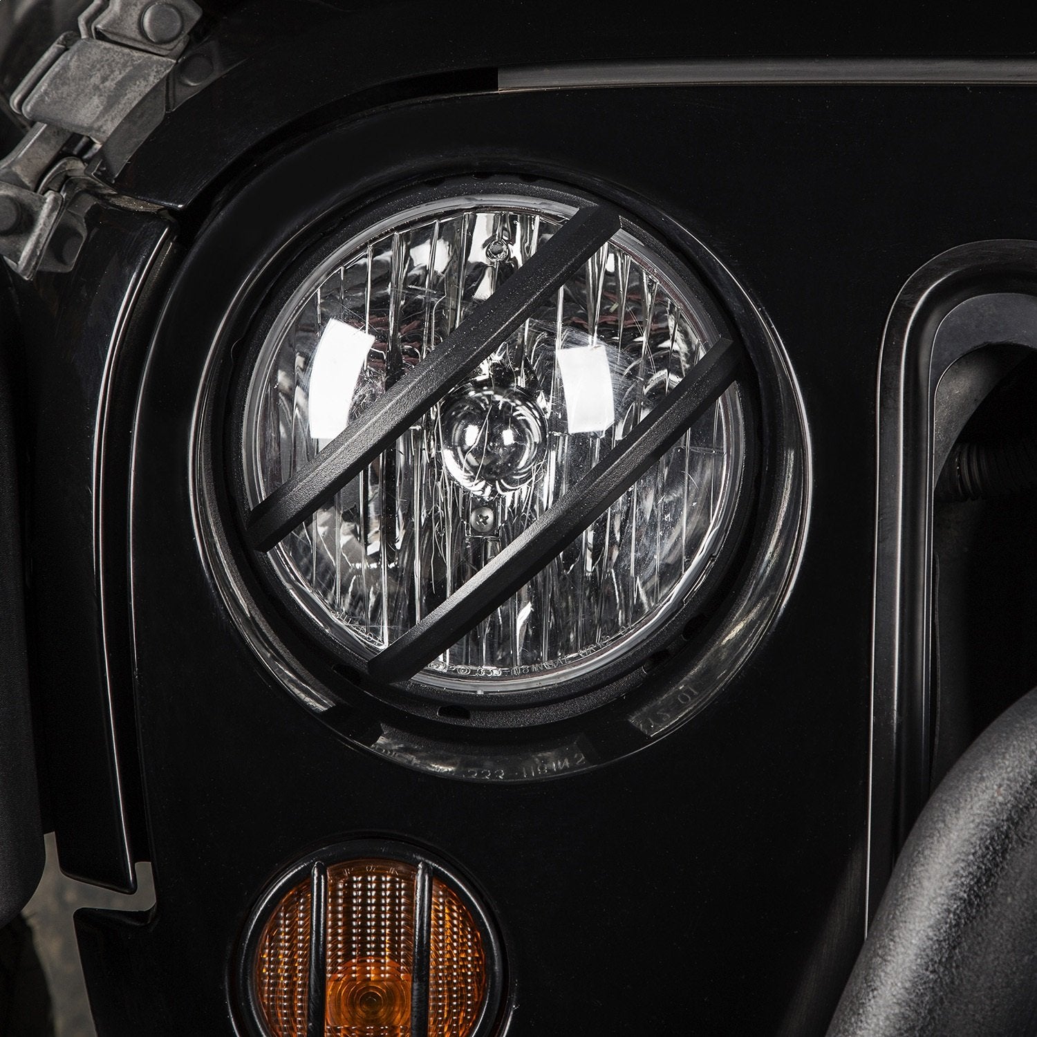 Rugged Ridge Elite Euro Guards Headlight for Jeep Wrangler JK/JKU | Pivotal | 11230.13 | Fits 2007-2018 Jeep Wrangler JK/JKU