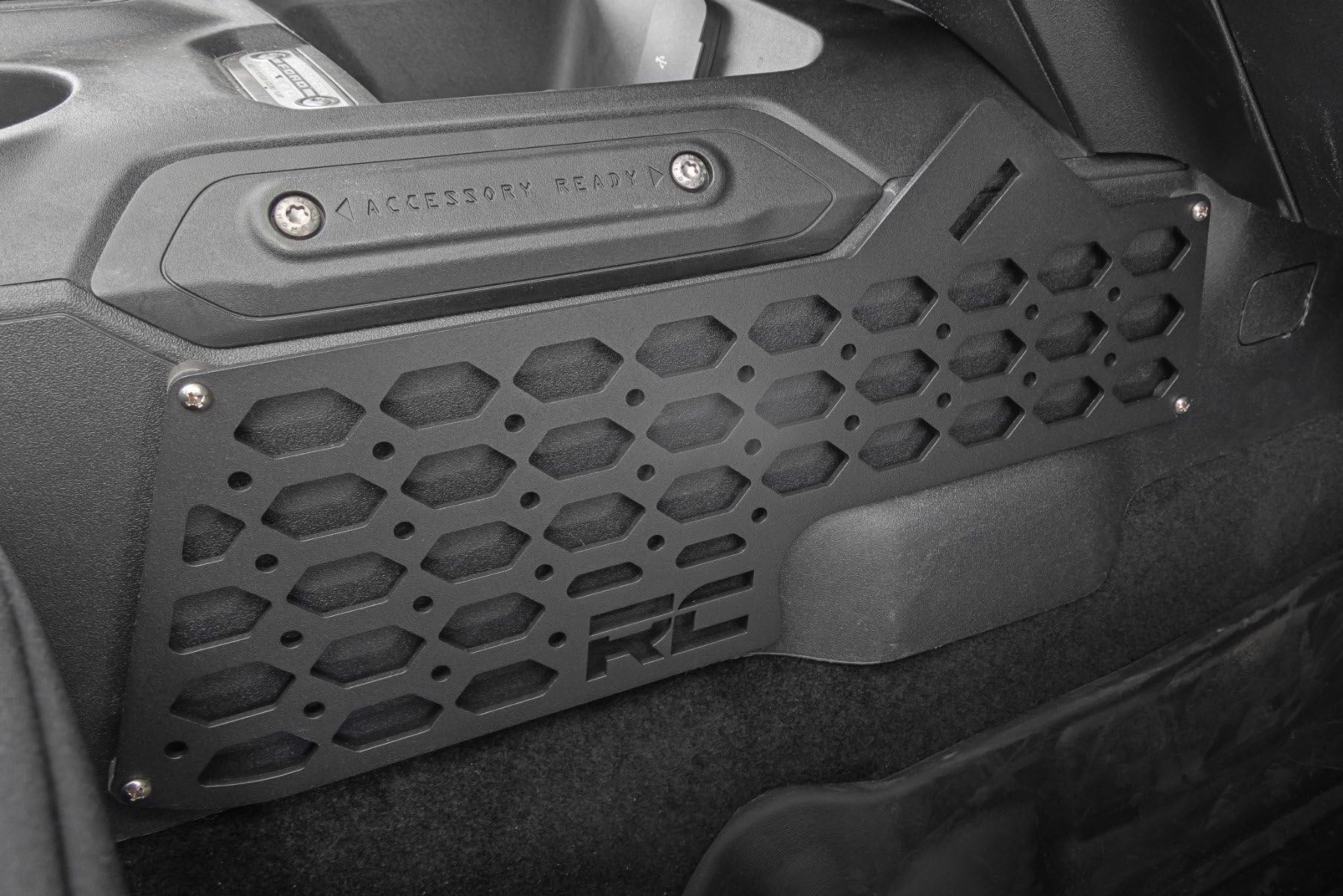 Rough Country Molle Mounting Panel Kit for Ford Bronco Center Console (2021-2025) - Durable Steel Panel for Secure Gear Storage, Easy to Install