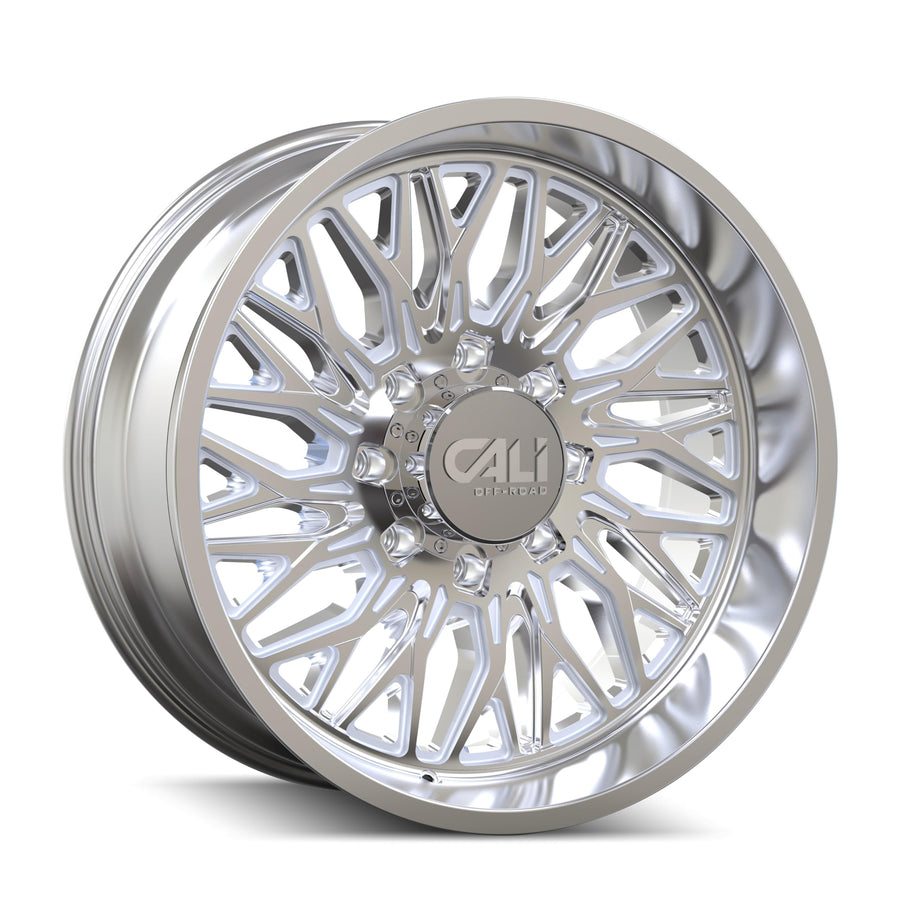 CALI OFF-ROAD 22X10 Crusher 9118 Polished 8-180 -19MM 124.1MM