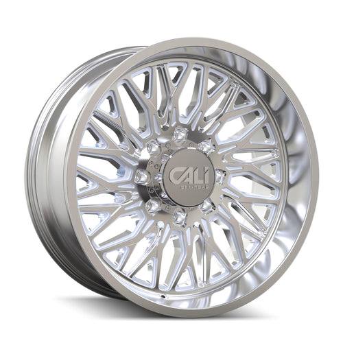 CALI OFF-ROAD 22X10 Crusher 9118 Polished 8-180 -19MM 124.1MM