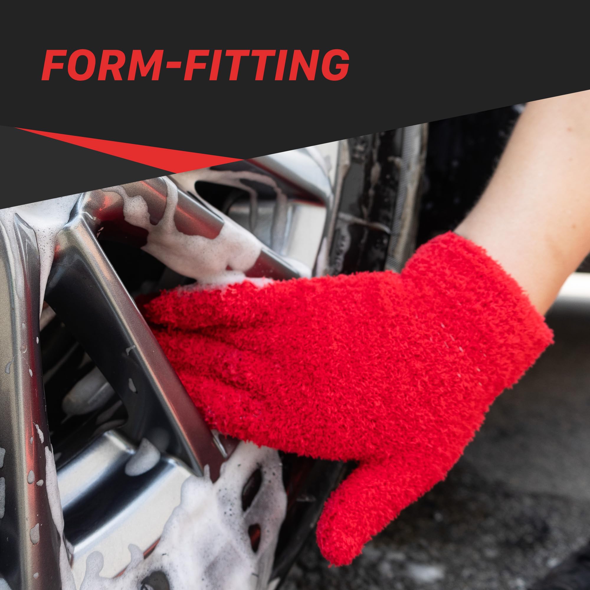 Maxshine Plush Universal Microfiber Gloves | Ultra-Soft Wash Gloves for Car Detailing | Scratch-Free Reusable Cleaning Accessory | Perfect for Cleaning & Reaching Small Areas on Cars & Auto Surfaces