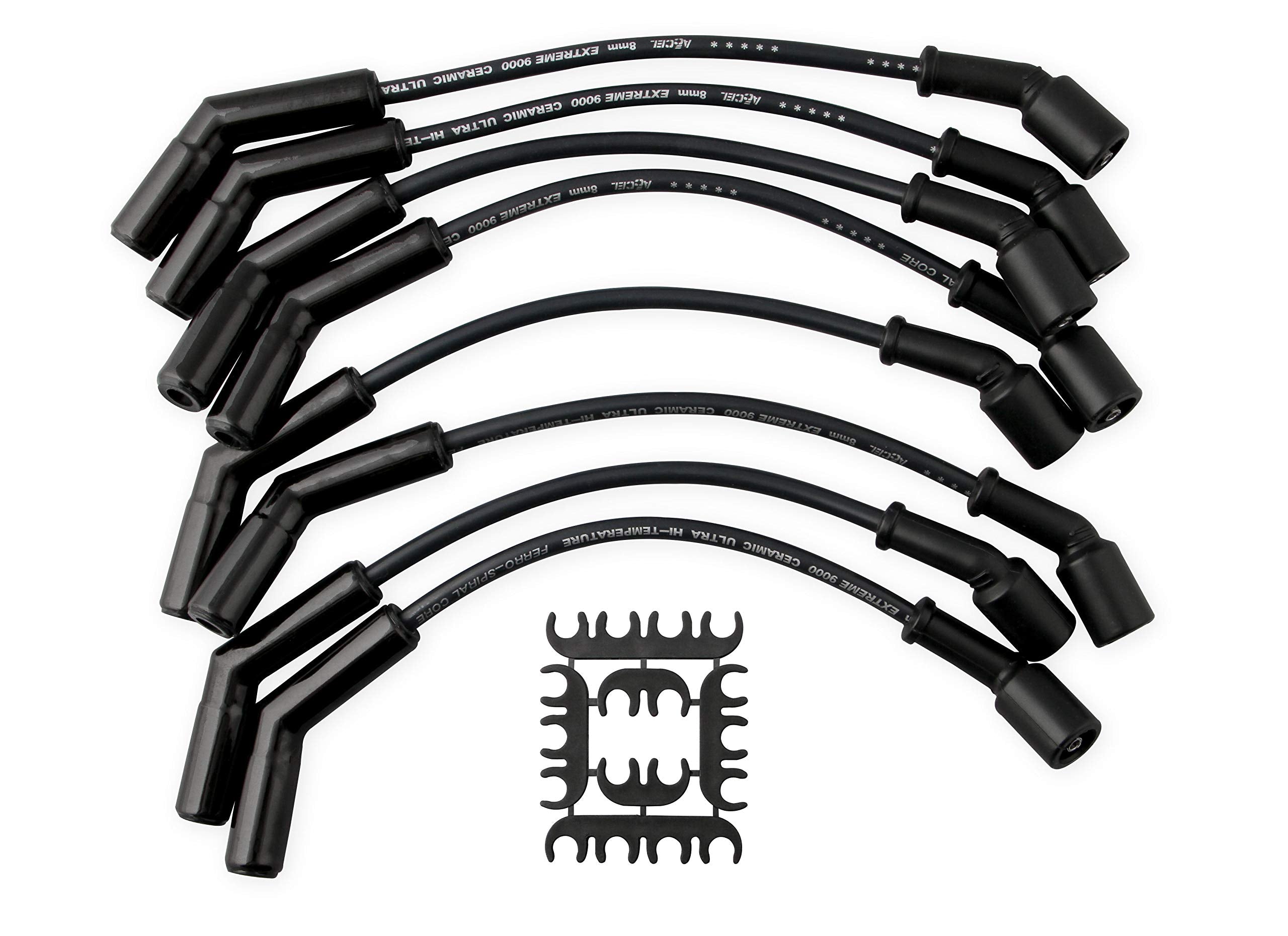 Extreme 9000 ACCEL 9065CK Spark Plug Wire Set Black Ceramic Boot