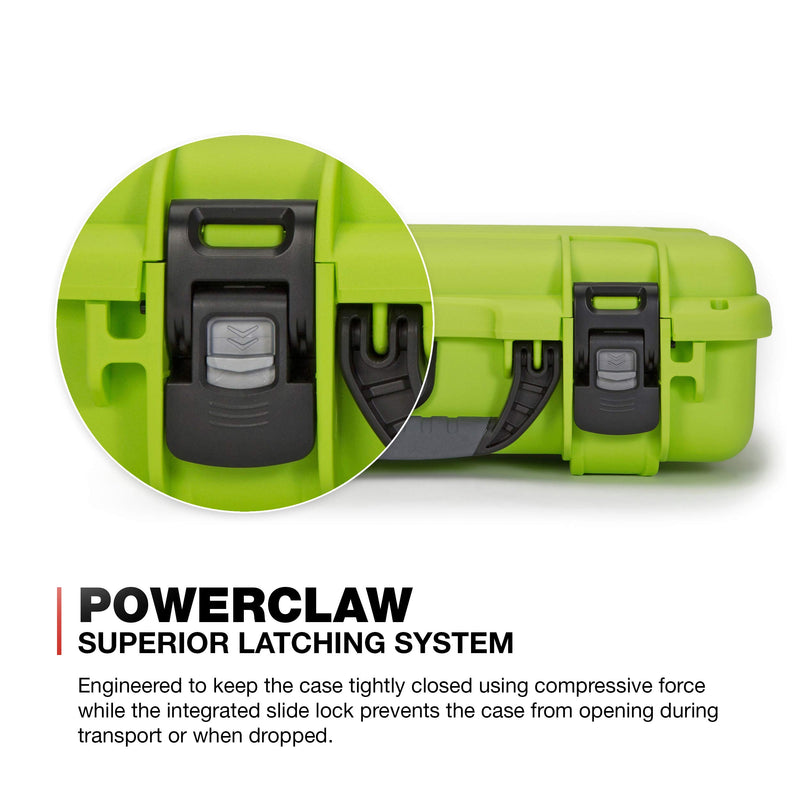 Waterproof Nanuk 910 Carry-on Hard Case with Foam Insert for DJI Mavic Mini 2 Fly More - Lime