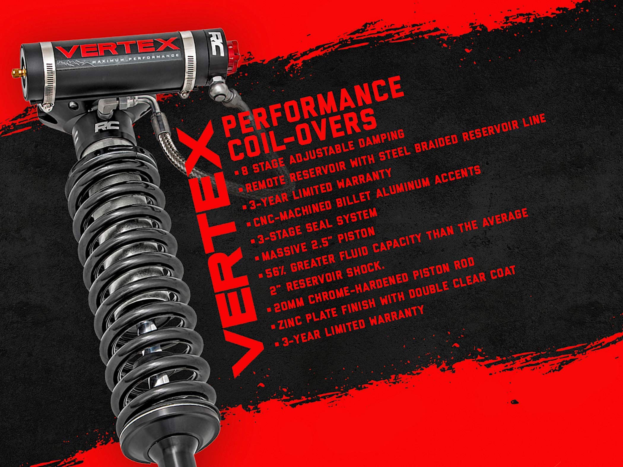Rough Country Vertex 7.5" Lift Kit for 2007-2013 Chevy Avalanche 1500-20950