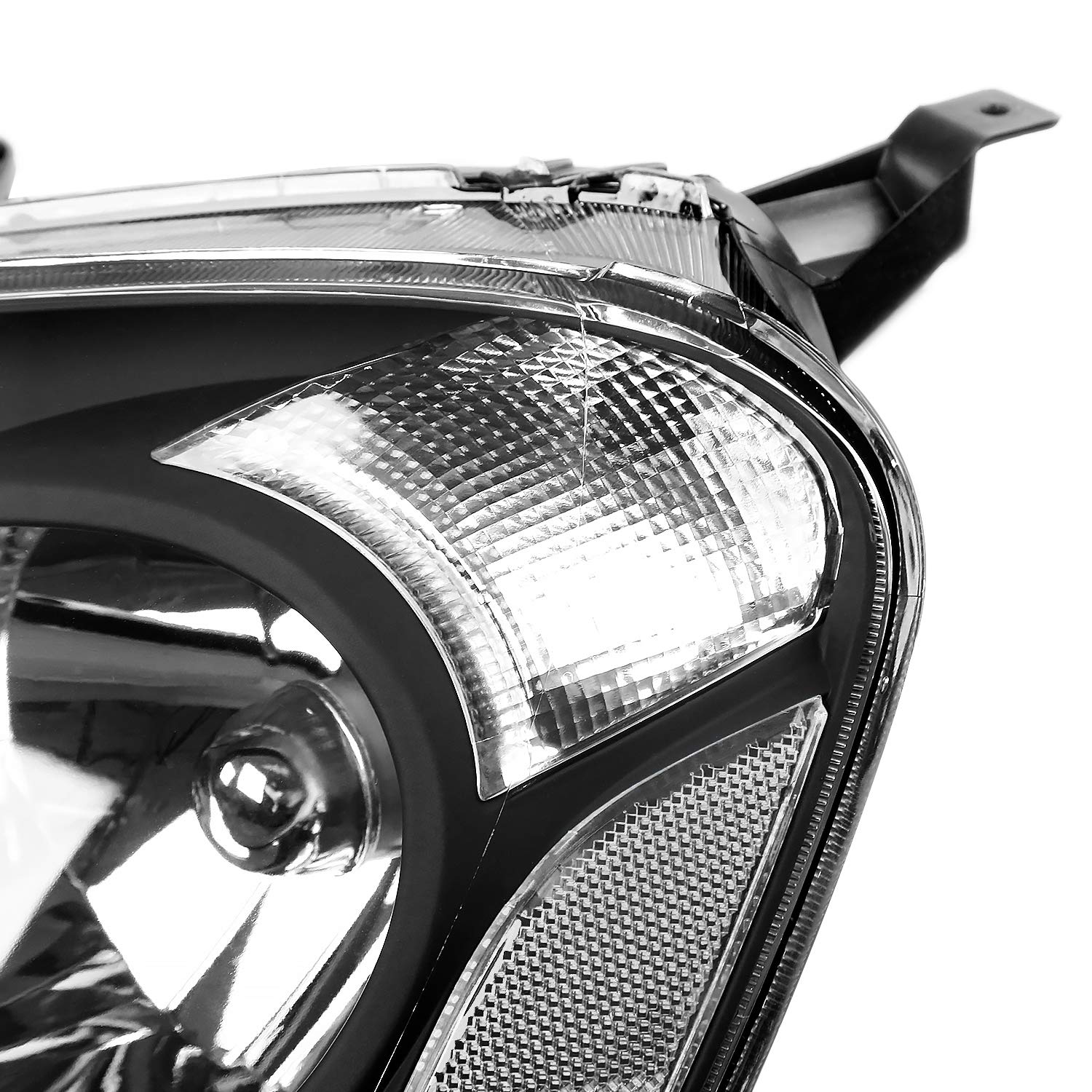 LH-RSX02JM-RS Spec-D Tuning Headlights- Black With Clear Reflector ACURA RSX 02-04