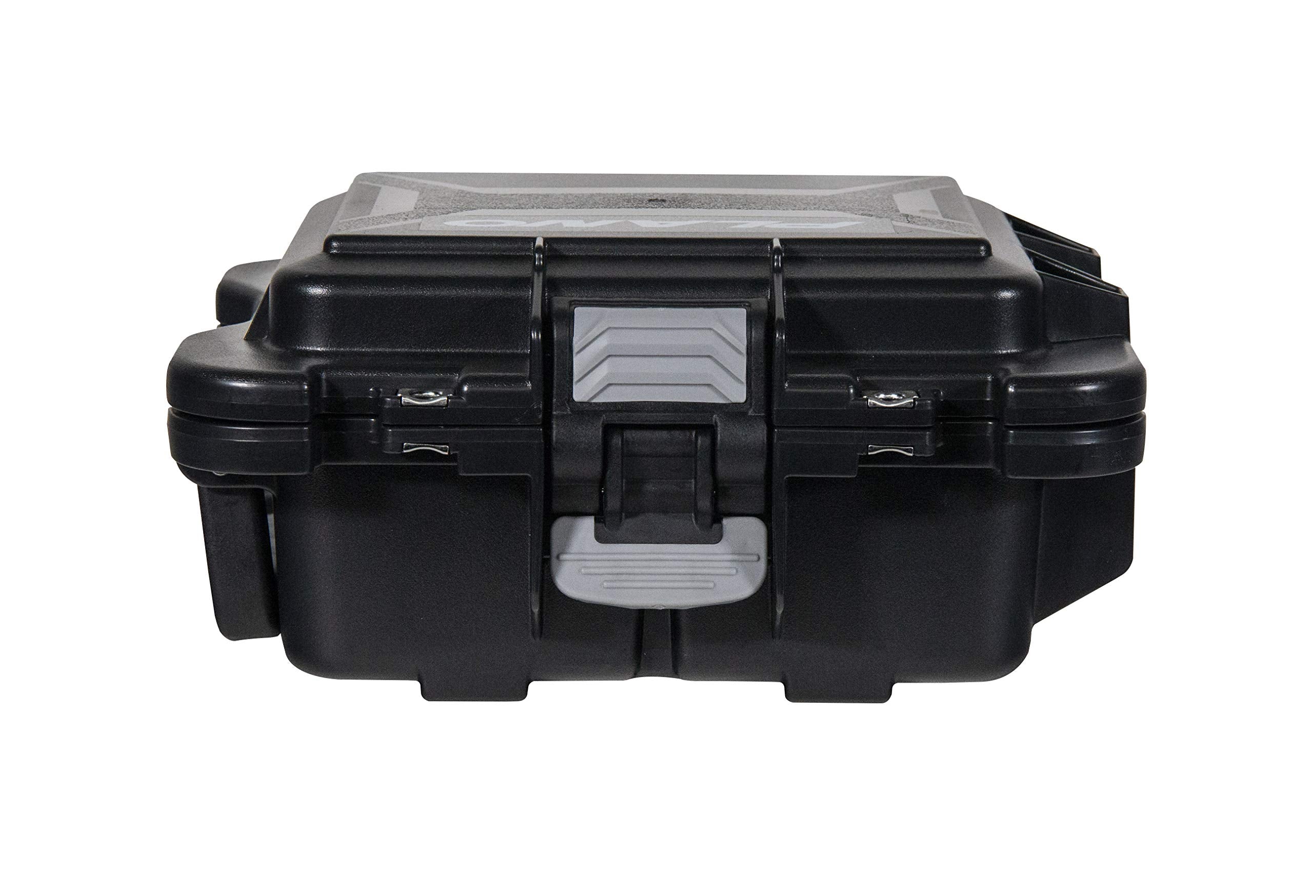 Plano Element Field Locker Medium Pistol Case, Black with Gray Accents, Premium Gun Storage, TSA Approved Firearm Storage Travel Case, Waterproof and Dustproof Protection