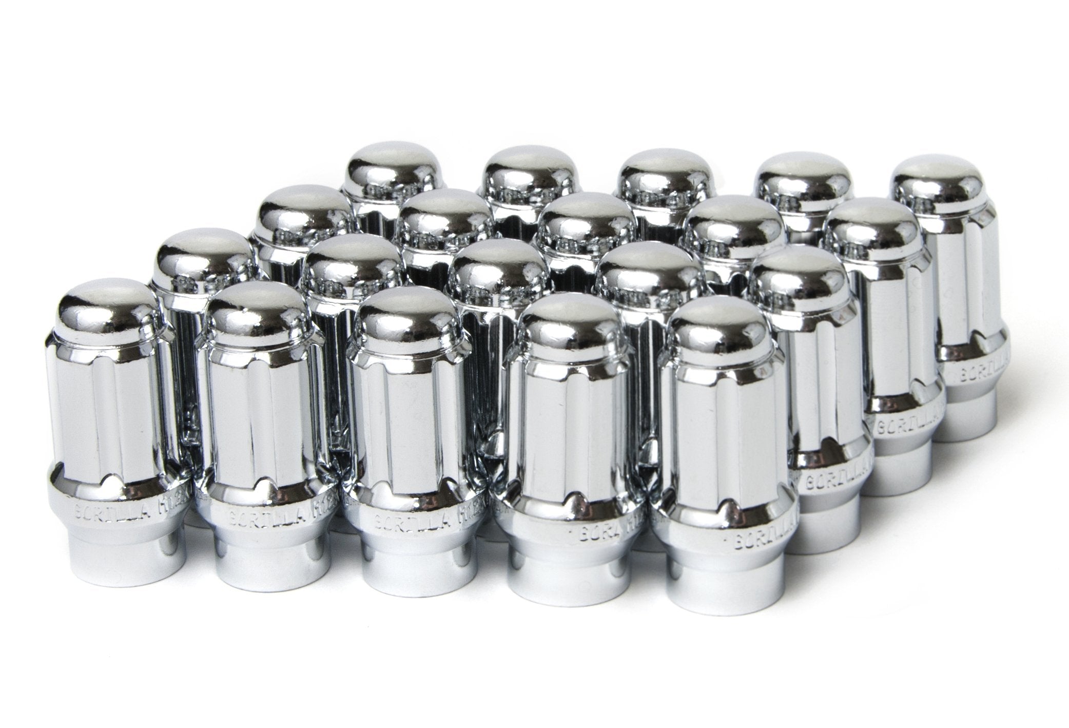 Extended Thread Gorilla Automotive 21133ET Small Diameter Lug Nut – 12-Millimeter by 1.5 Thread Size – Pack of 20