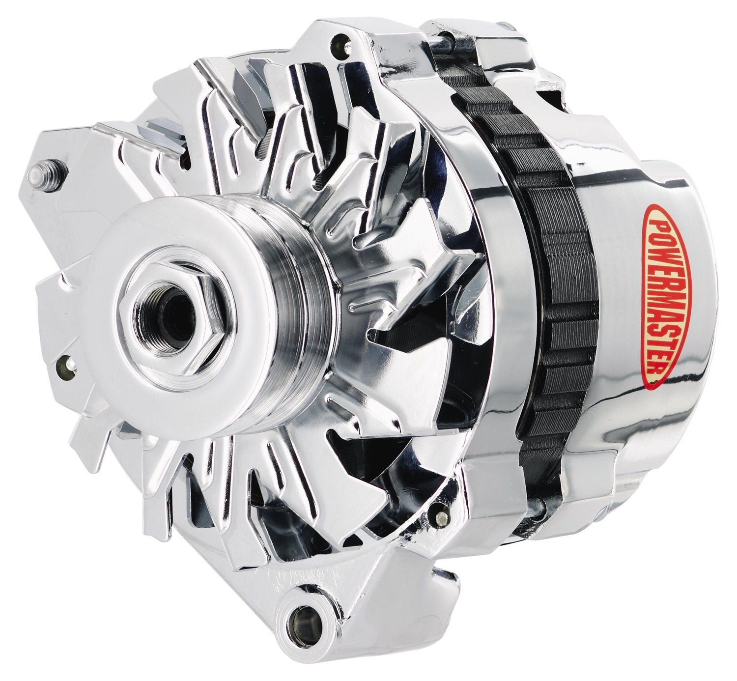 Alt Powermaster Chrysler Upgrade CS130 Type Chrome 140A 2V Pulley w/spacers 1-Wire