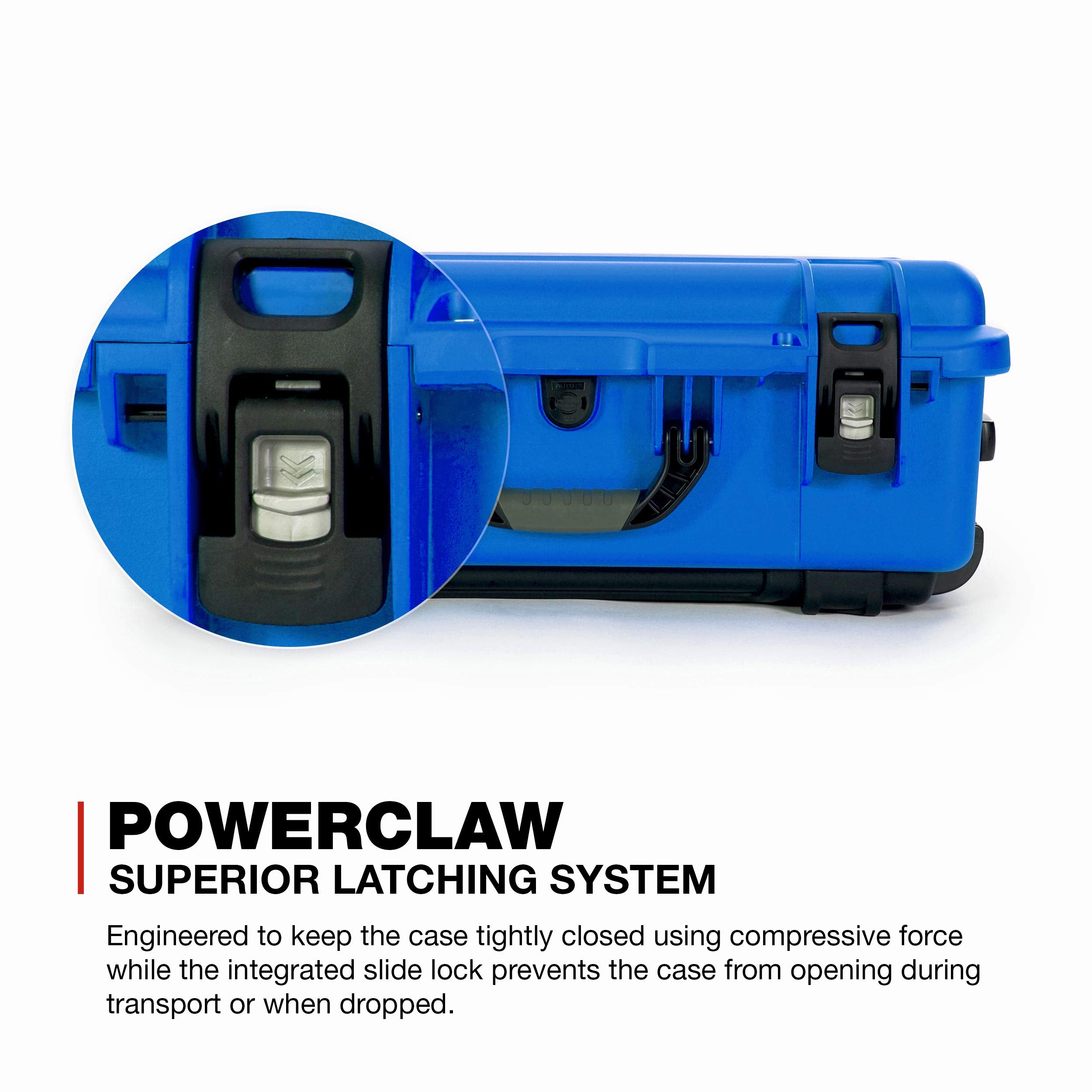 Protective Travel Case Nanuk 935 for 3 Bottles of Wine w/Wheels and Extendable Handle, TSA Approved - Blue (935-3BTLS8)
