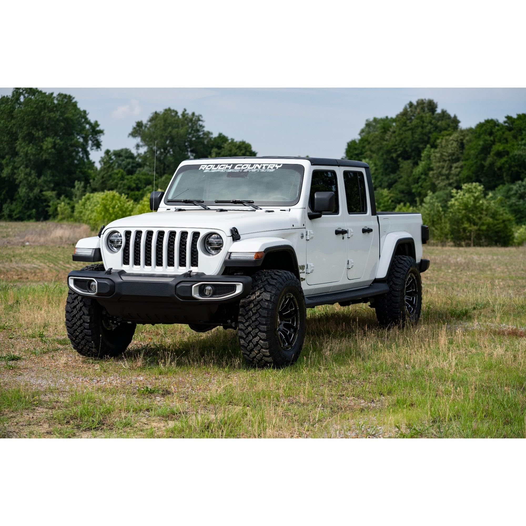 2.5 Inch Rough Country Leveling Kit for Jeep Gladiator JT (2024-2025) - No Shocks, Fits Up to 35" Tires, Easy Bolt-on Install