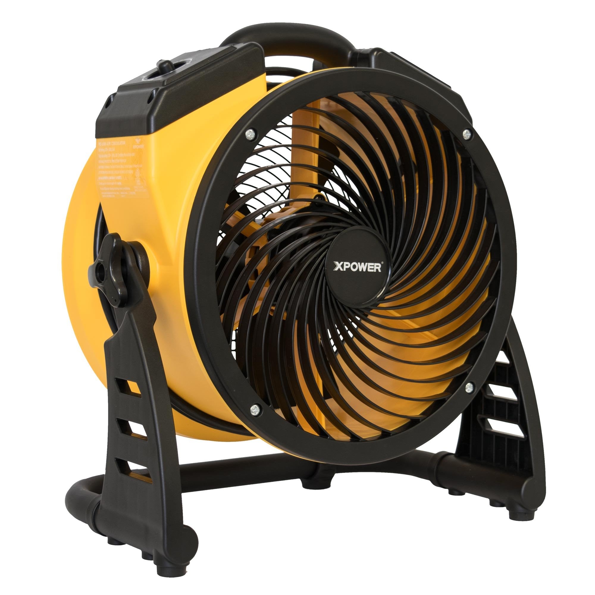 Heavy Duty XPOWER FC-100 High Velocity Whole Room Air Mover Air Circulator Utility Floor Fan, Variable Speed, Timer, 11 inch, 1100CFM