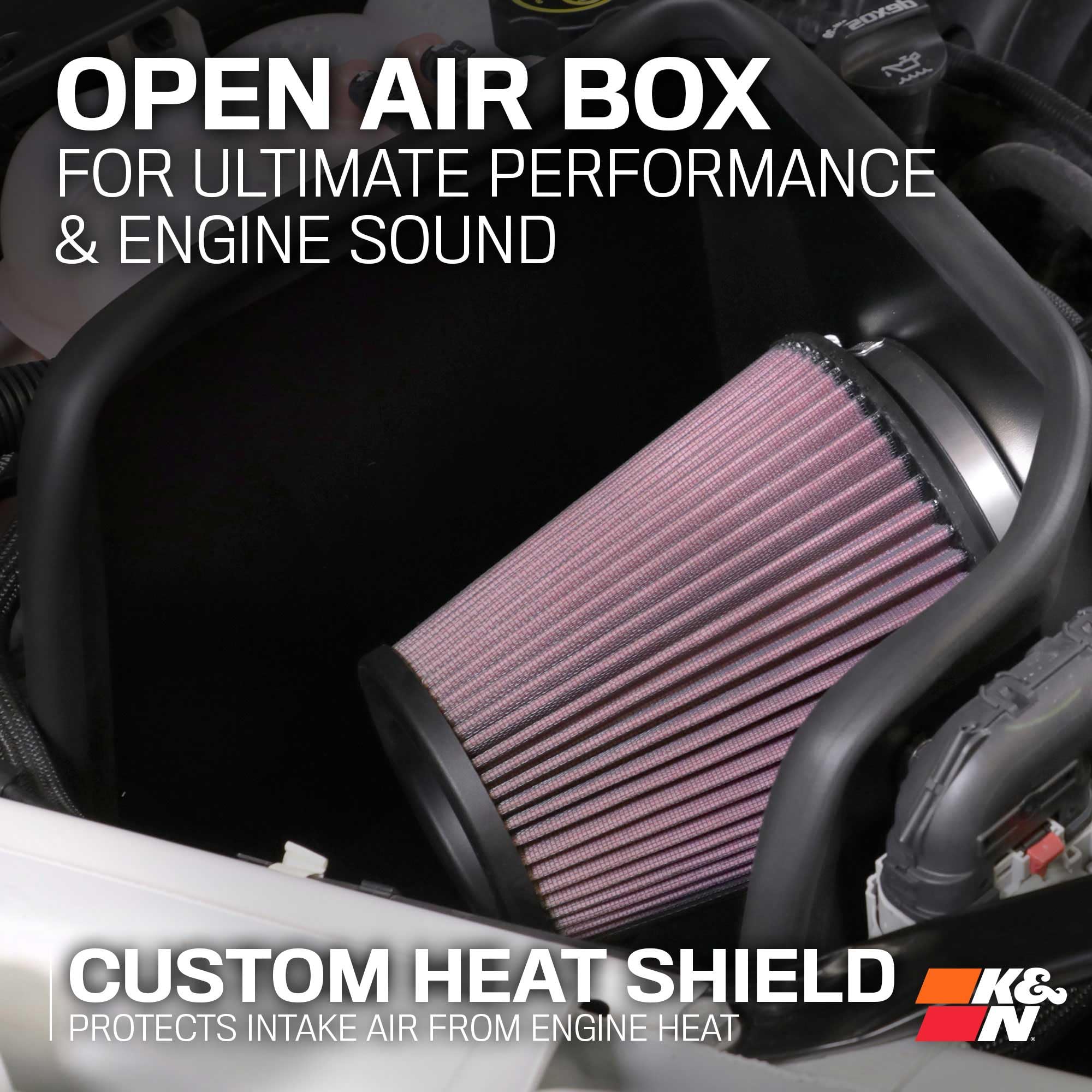 K&N Cold Air Intake System: High-Flow Air Filter, Towing & Increase Performance: Compatible with 2005-2007 Chevy/GMC/Cadillac: Silverado, Suburban, Tahoe, Sierra, Yukon, Escalade, Avalanche, 57-3050