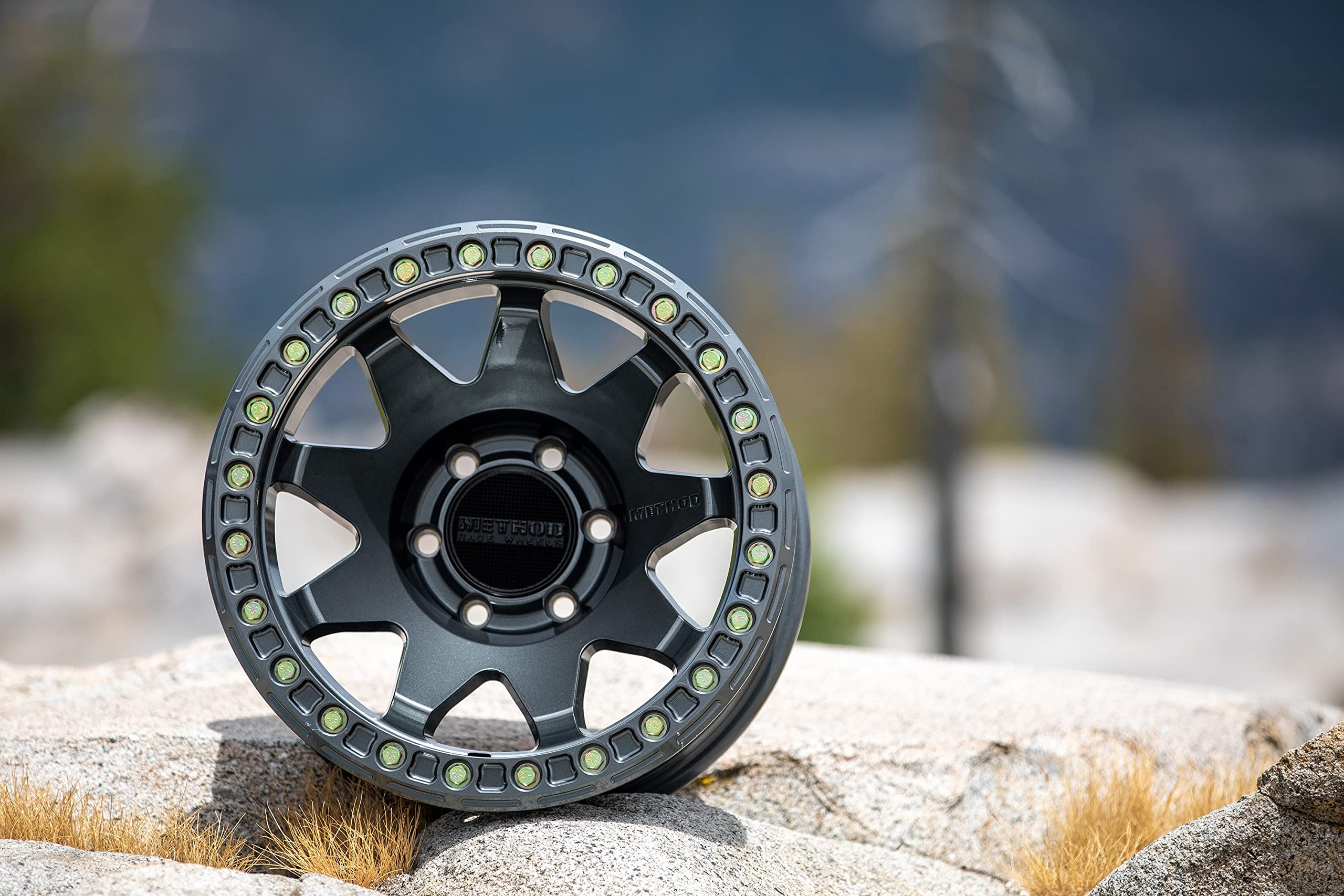 Titanium Method Race Wheels 108 Wheel with Gloss (17 x 9. inches /5 x 5 mm, -44 mm Offset)