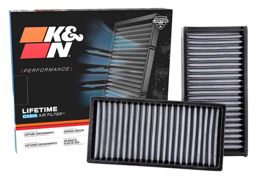 Cabin Air Filter K&N LIFETIME: Premium, Washable, Clean Air for your Cabin: Compatible with 1991-2011 Acura/Honda: EL, Legend, RSX, Type S, Civic, Civic SI, CR-V, Element, VF2022