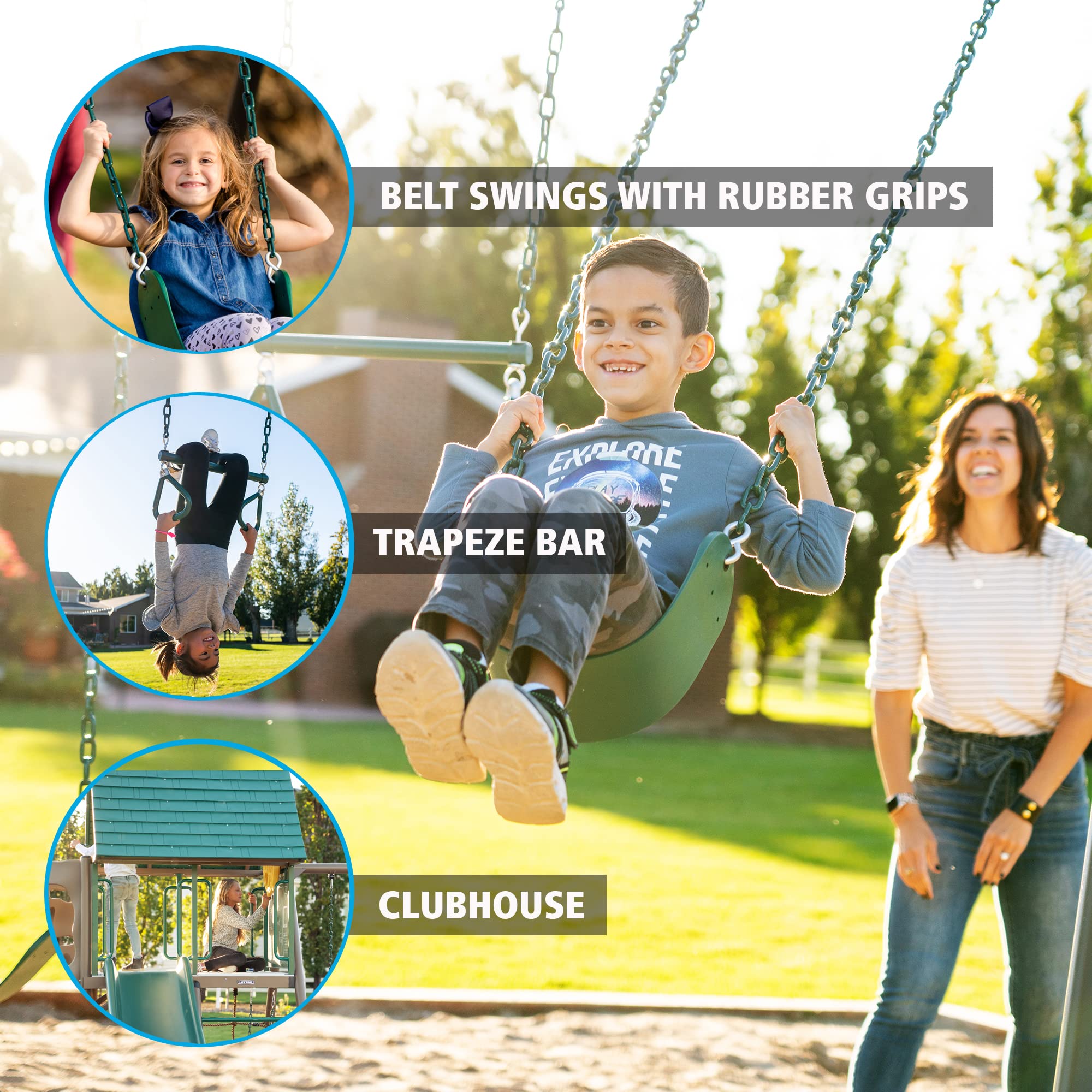 Big Stuff Lifetime Swing Set, Earthtone 91069