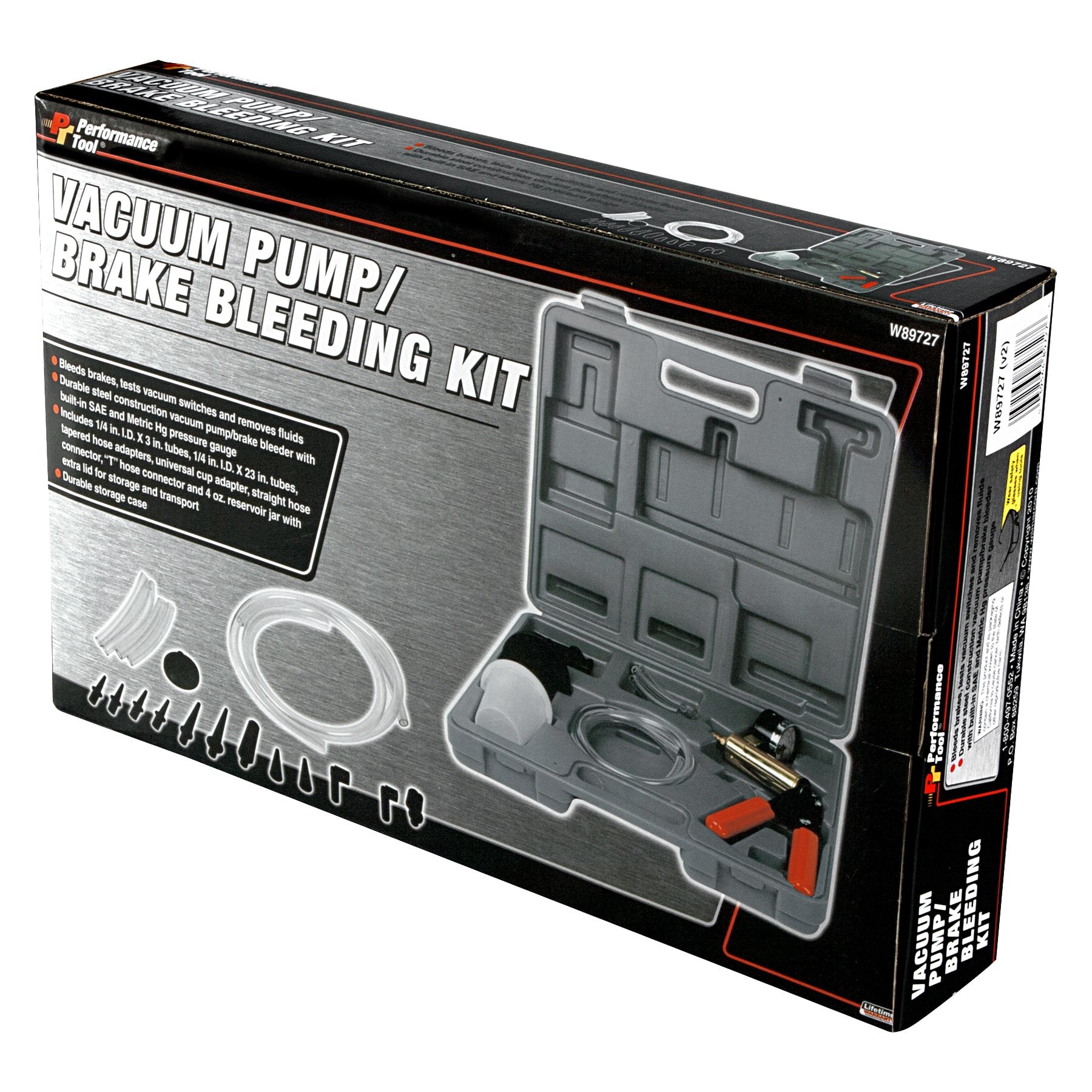Automotive Vacuum Pump Kit & Brake Bleeder Kit Performance Tool W89727