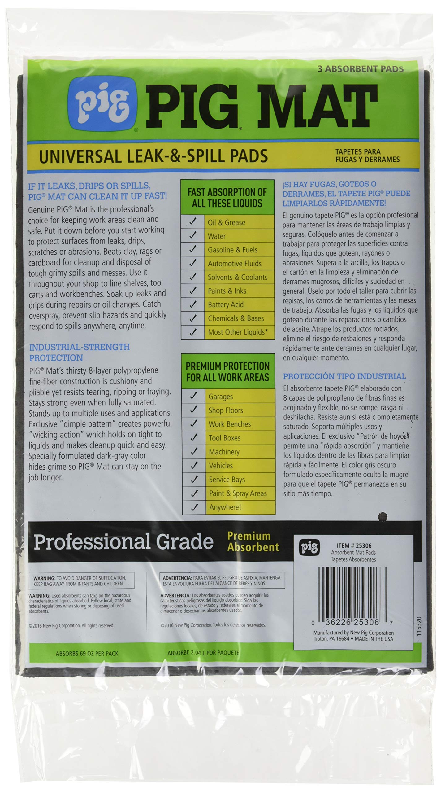 Absorbent New Pig 25306 Mat