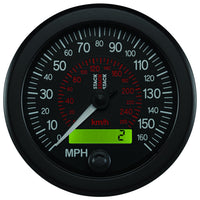88mm Stack ST3801 Black 0-160 MPH/260 km/h Programmable Electronic Speedometer