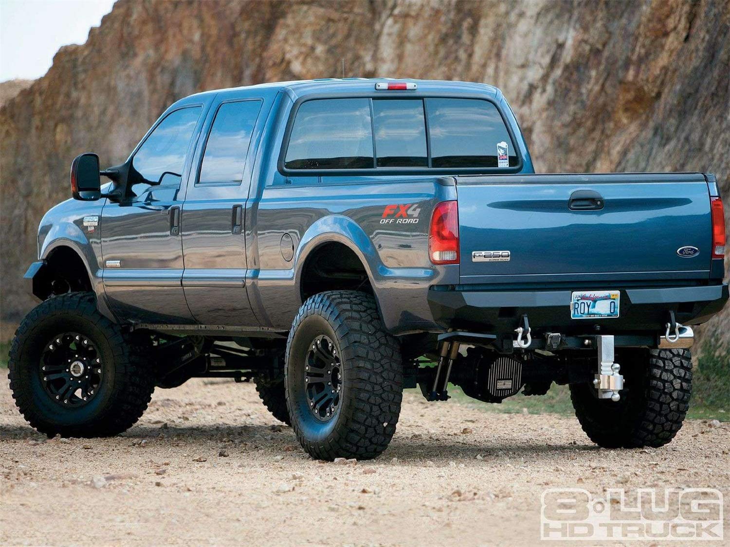 Satin Black Road Armor 61000B Rear Stealth Bumper for Ford Super Duty
