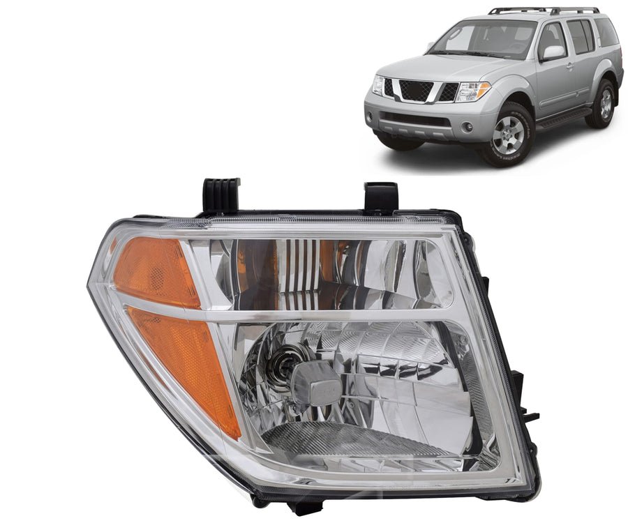 Right TYC Headlight Assembly Compatible with 2005-2008 Nissan Frontier