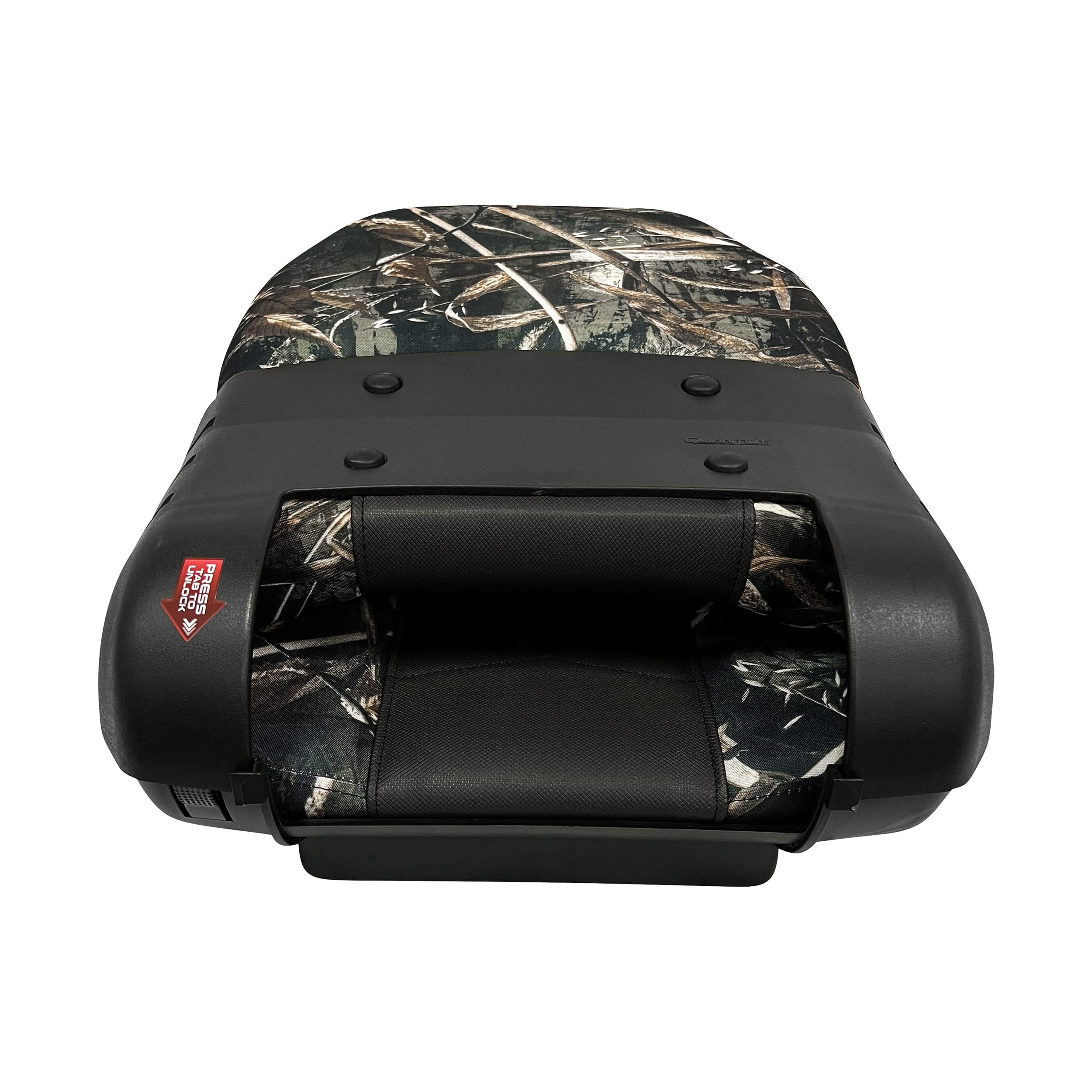 Quantum Series Wise Fold Down Fishing Boat Seat, Max 5 Camo/Jazz Black 3340-1785