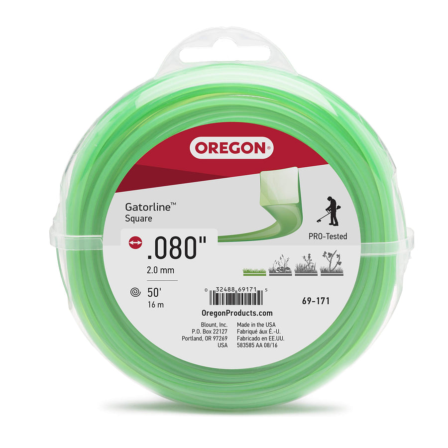 Oregon Gatorline 69-171 Coil of .080-Inch-by-50-Foot Square-Shaped String Trimmer Line