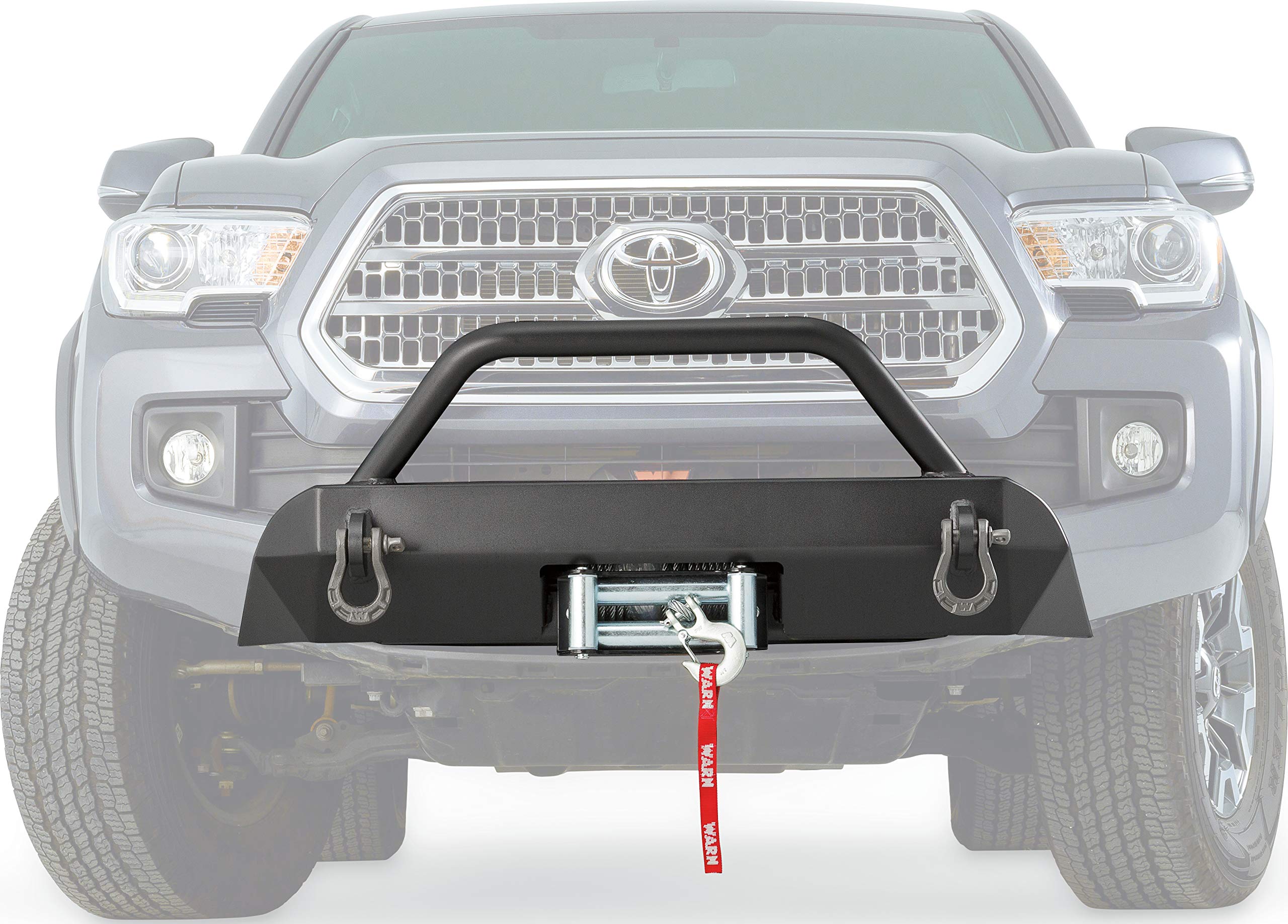100044 WARN Semi-Hidden Winch Mount Kit for Toyota Tacoma (2016-2018) , GRAY