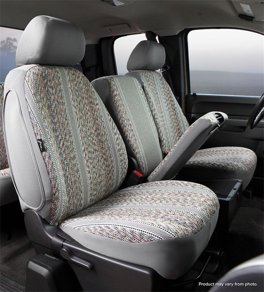 Custom Fit Fia TR48-30 GRAY Front Seat Cover Split Seat 40/20/40 - Saddle Blanket, (Gray)