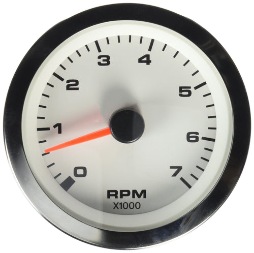 Premier Sierra International Pro 62561P White Electric Tachometer, 3"