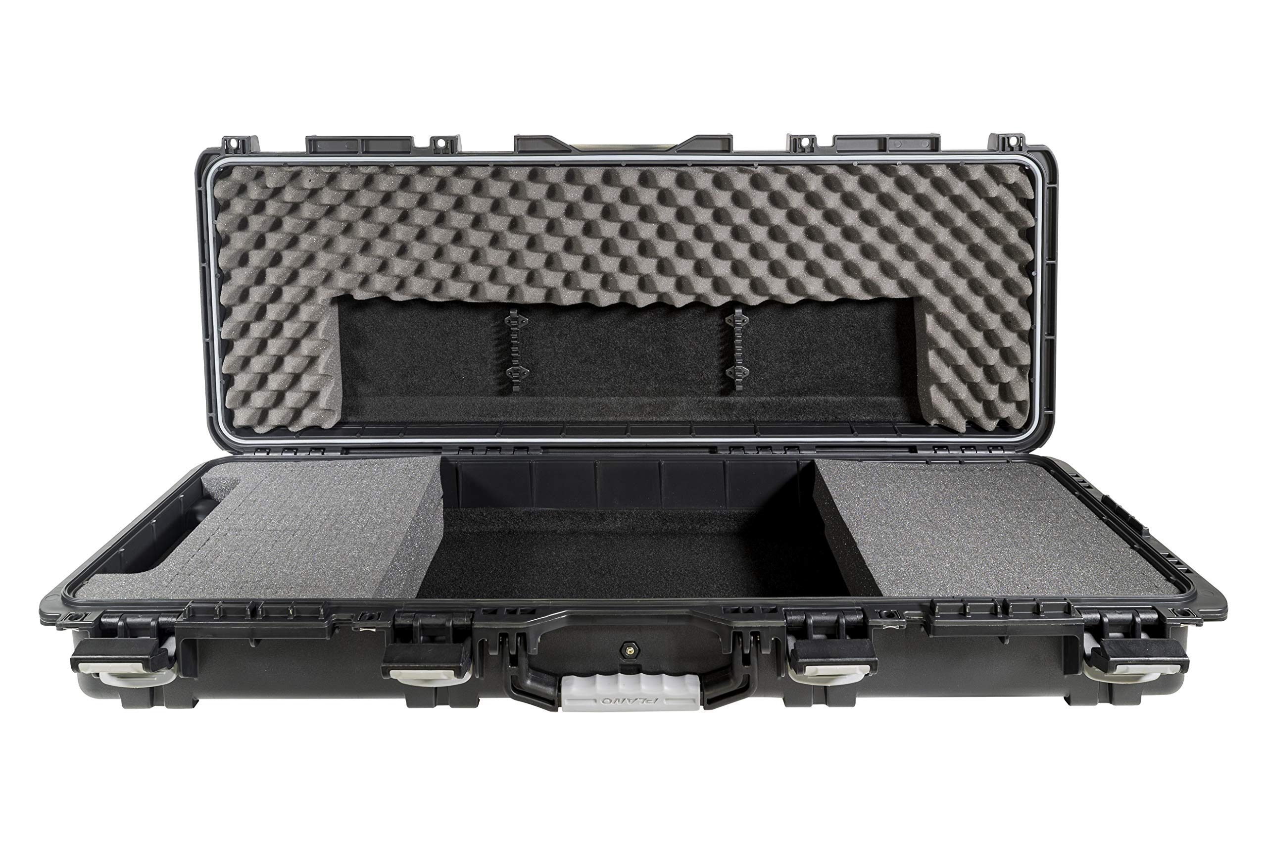 Plano 44" Field Locker Element Bow Case, Black with Gray Accents, Wheeled Archery Case Storage, Airline Approved, Waterproof Dri-Loc Seal